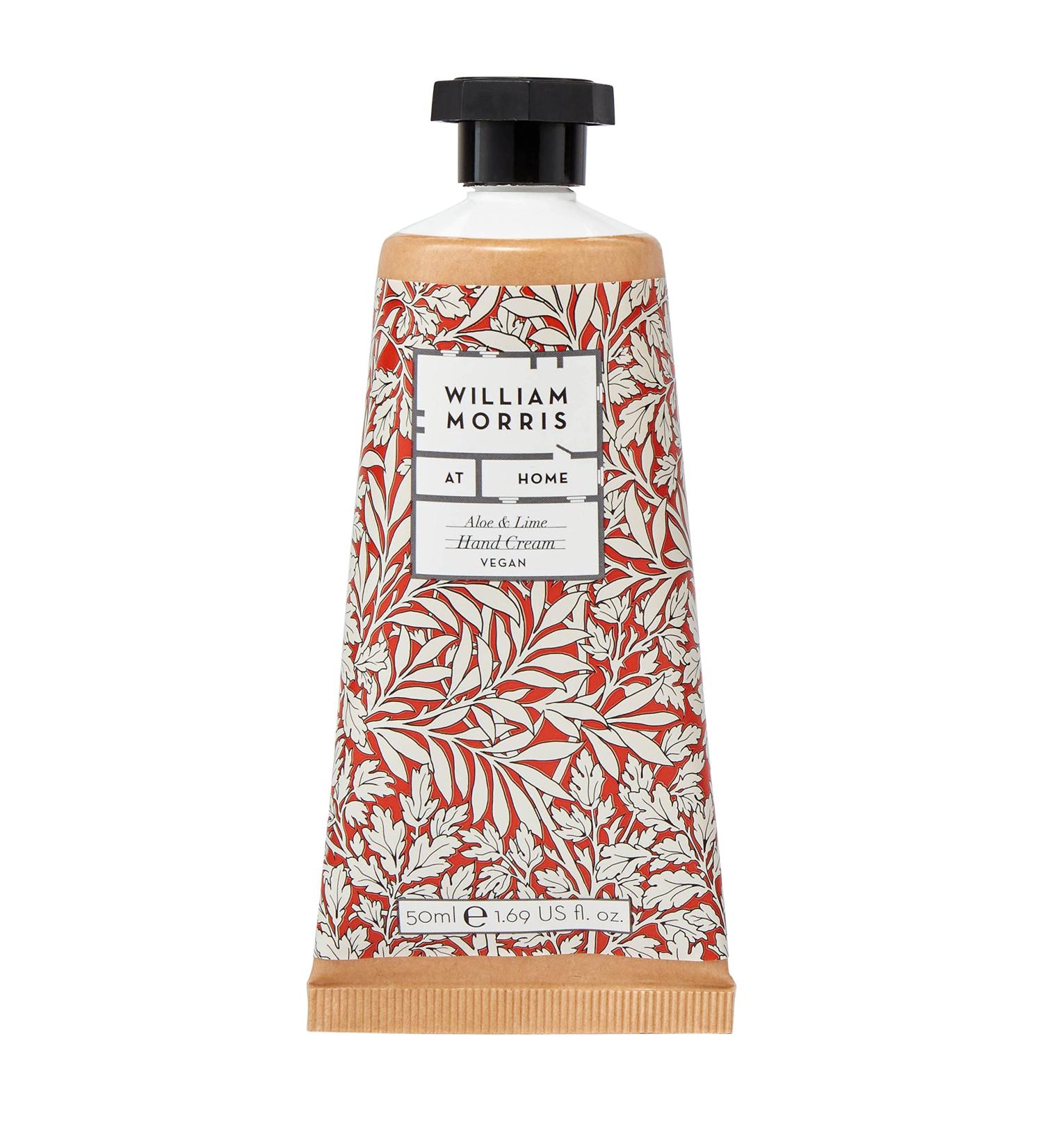 William Morris At Home Foliage Aloe & Lime Hand Care Cream | Enriched with Shea Butter | Cruelty Free & Vegan Friendly | Travel Friendly Size | 50ml - Buy Online on GoSupps.com