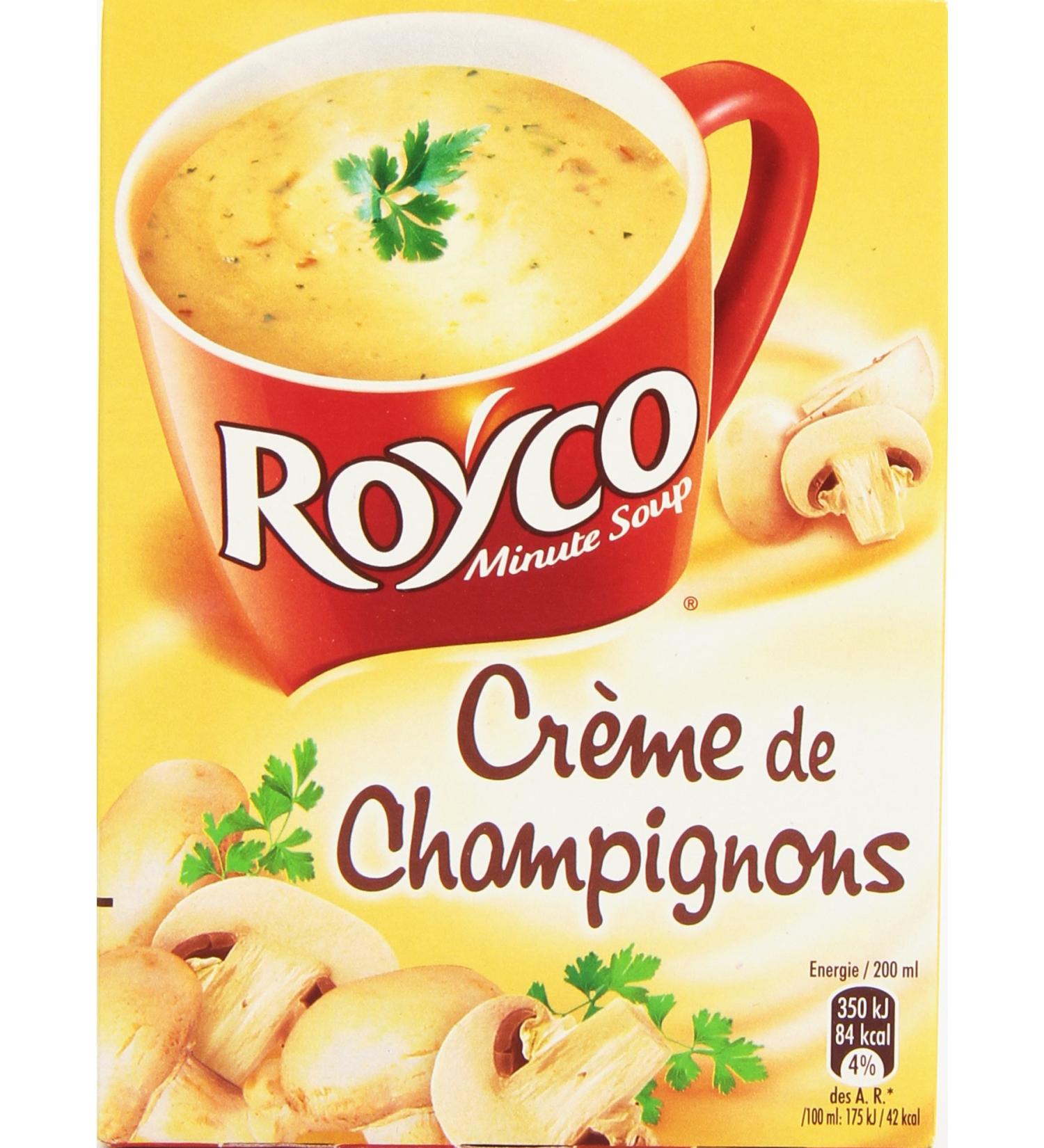 Royco Instant Cream of Mushroom Soup 4 sachets 80g - Buy Online on GoSupps.com