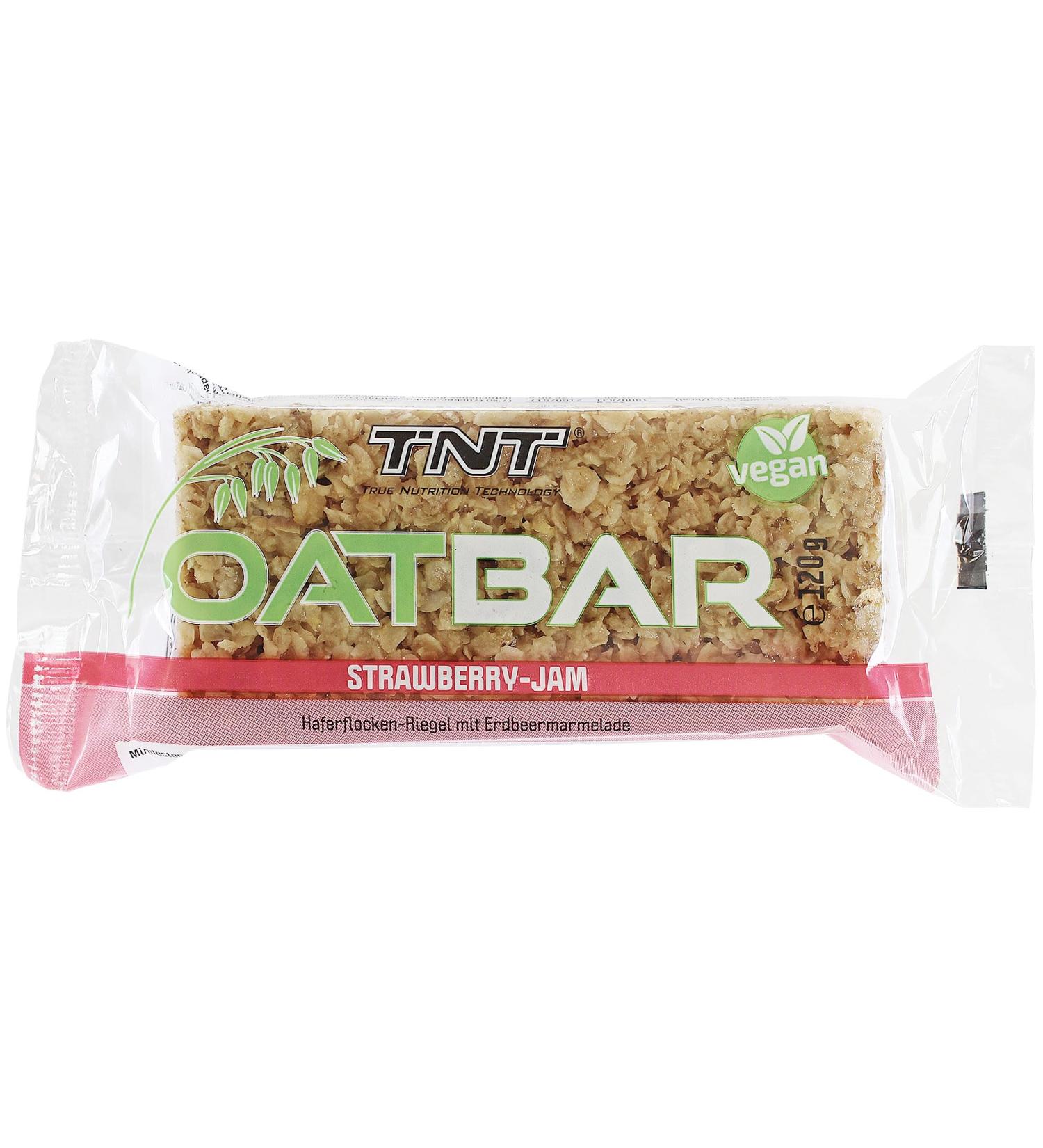 TNT OATBABL Strawberry Jam Oat Bar - 120G | Delicious Muesli Energy Bar | Healthy Snack with Oatmeal - Buy Online on GoSupps.com