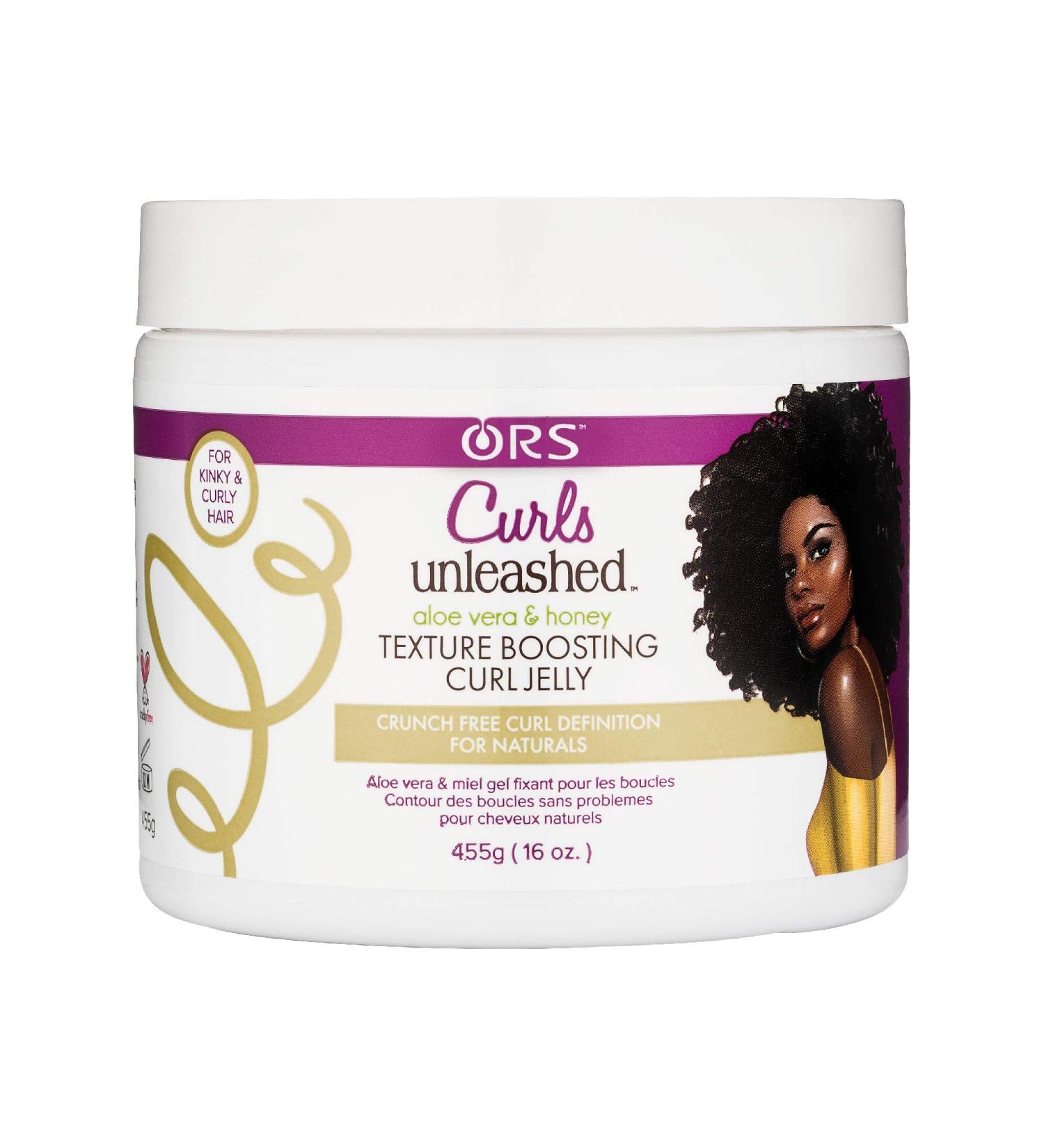 Curls Unleashed Aloe Vera and Honey Texture Boosting Curl Jelly, 16 Ounce (Pack of 2)