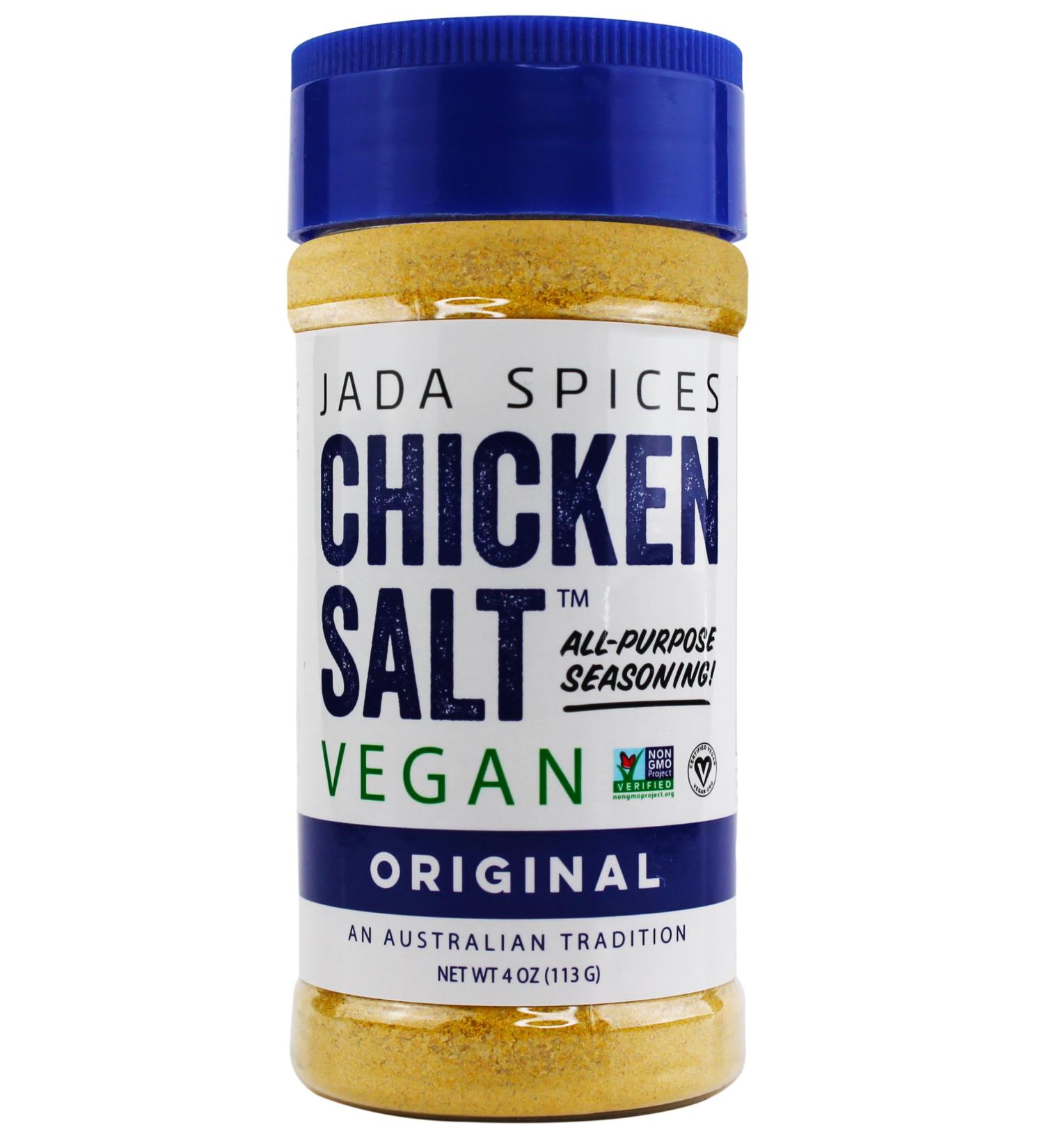 JADA Spices Chicken Salt Original Flavor - Vegan Keto & Paleo Friendly Seasoning for Cooking, BBQ, Grilling & More - Preservative & Additive Free - Buy Online on GoSupps.com