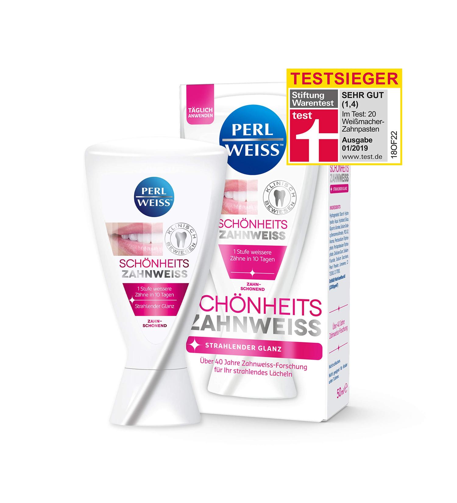 Perform pack 5+1 free: Perlweiss beauty tooth white i Lighter teeth in 10 days i gives radiant shine i strengthens the enamel and protects against caries (6x50ml)