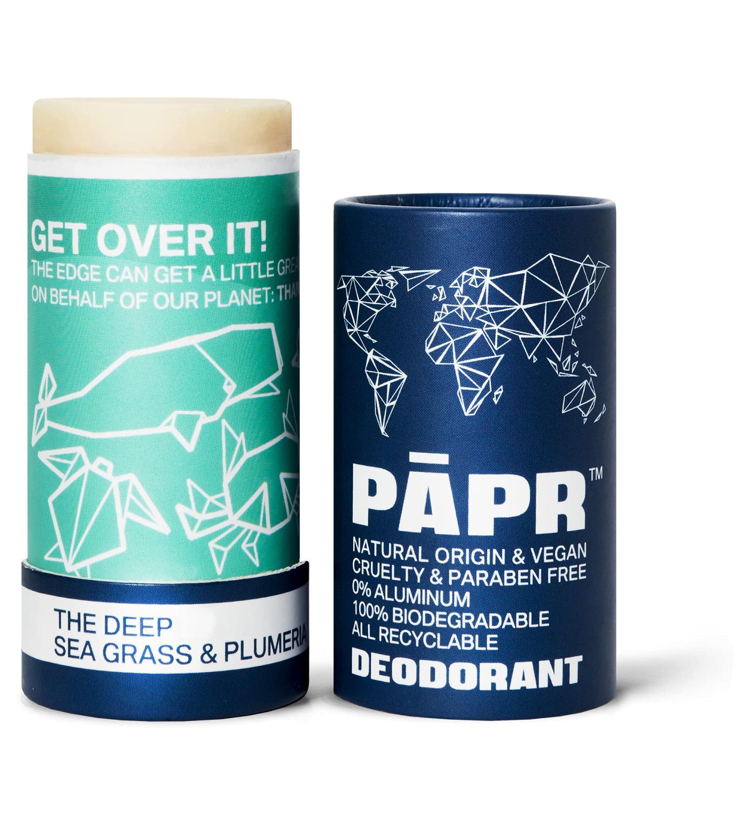 PAPR - Nature Powered Clinically Proven All Natural Deodorant in Zero Waste Paper Packaging (The Deep) - Buy Online on GoSupps.com