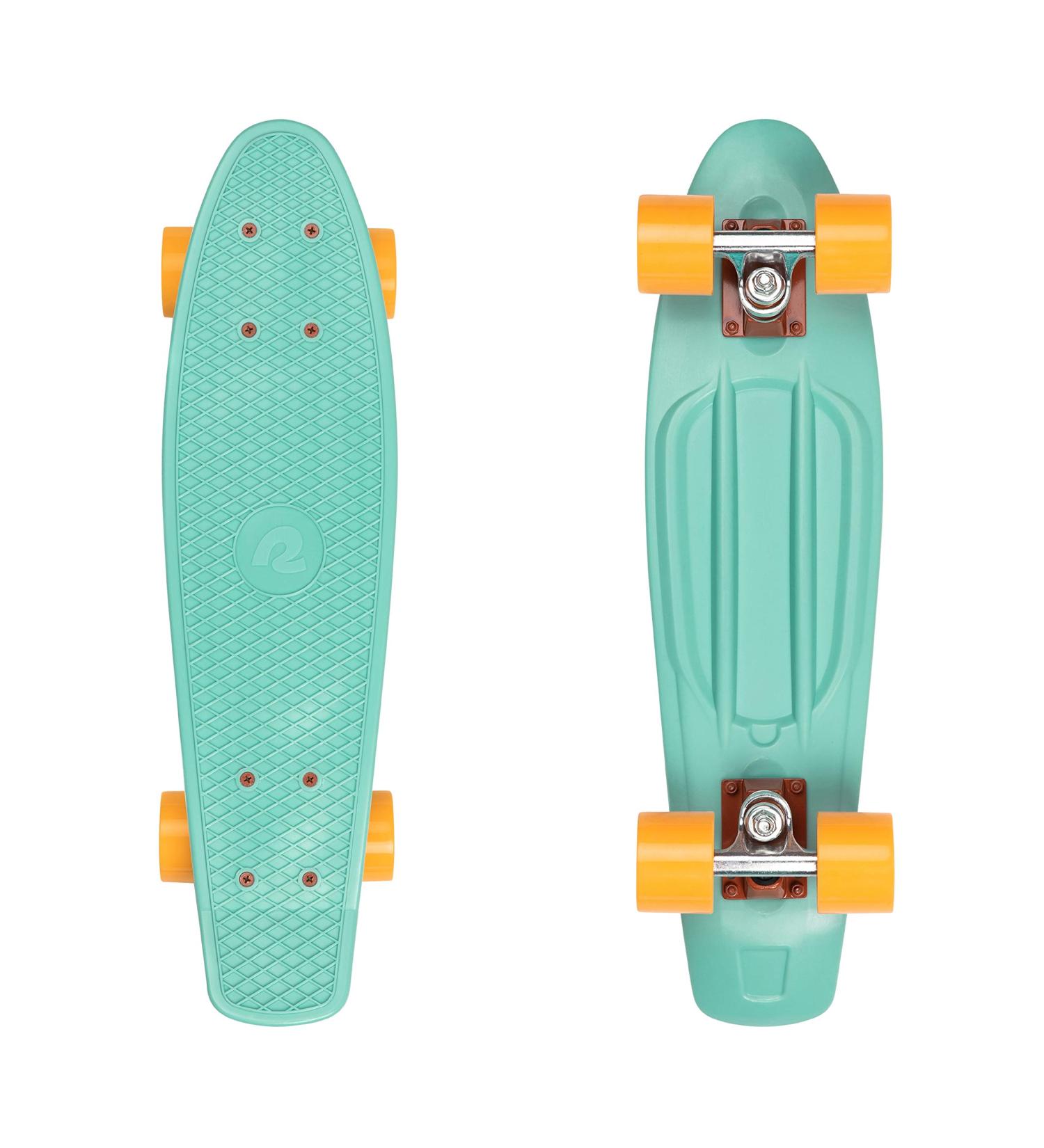Retrospec Quip Mini Cruiser Skateboard 22.5 Seafoam | Compact Retro Plastic Complete Skateboard with ABEC 7 Bearings and PU Wheels - Buy Online on GoSupps.com