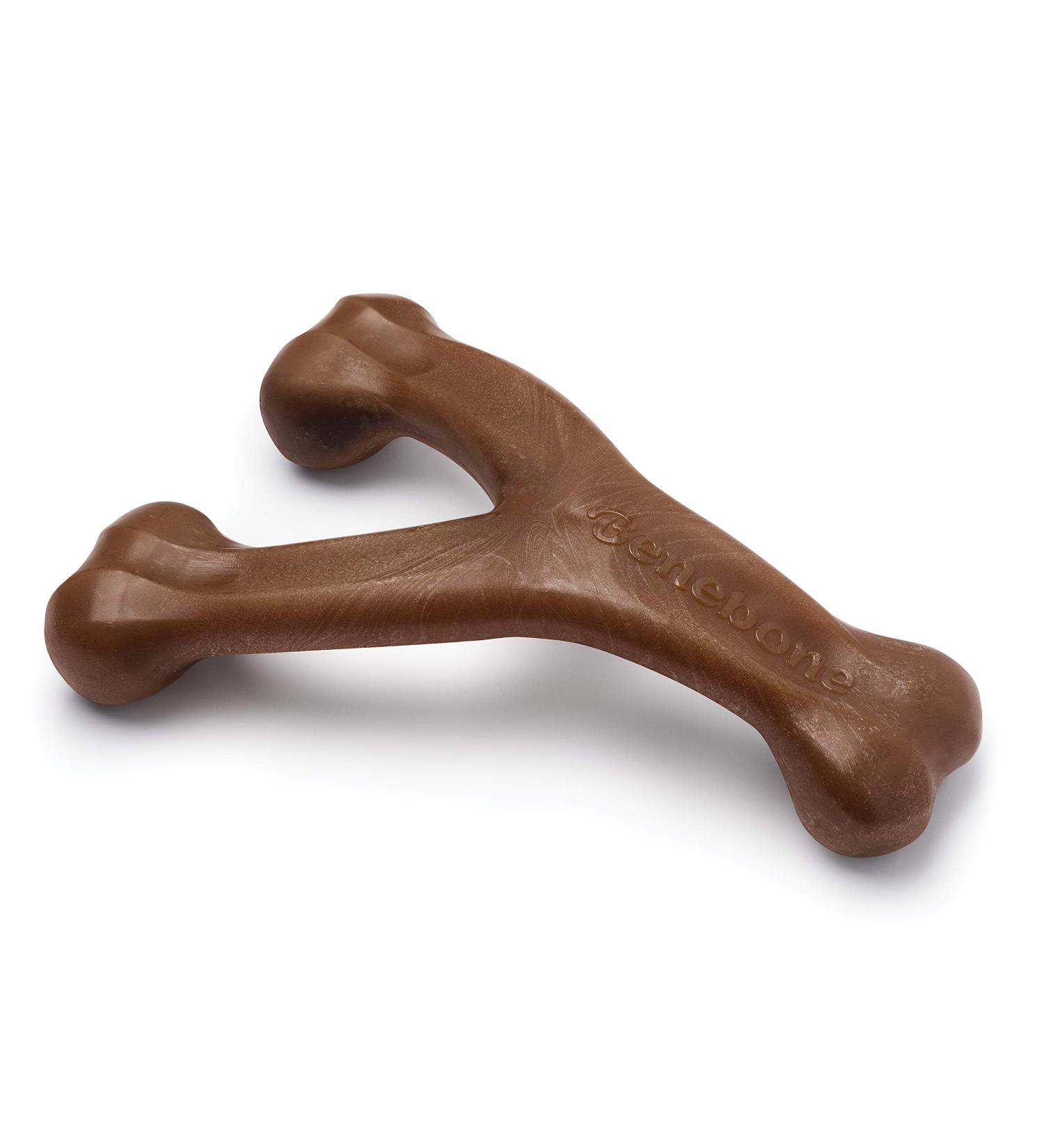 Benebone Wishbone XL Dog Chew Toy - Durable Real Peanuts for Aggressive Chewers | International Shipping Available - Buy Online on GoSupps.com