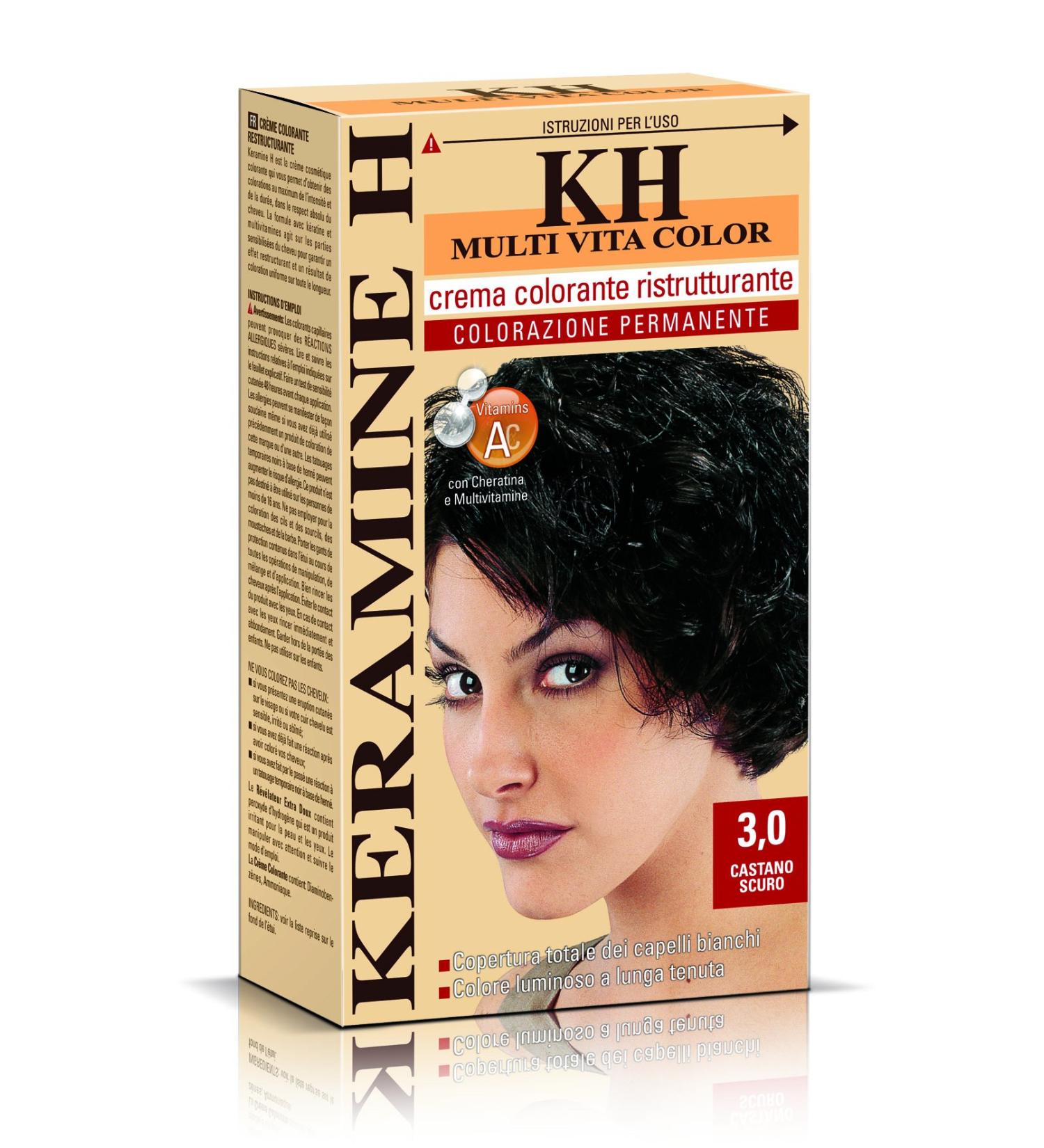 SOCO Keramine H cream restaurant cream Castano dark 3 packages 110 ml total 330 ml - Buy Online on GoSupps.com