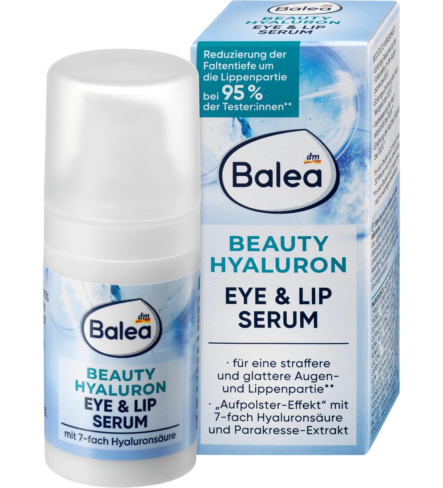 Balea S rum Beauty Hyaluron Eye & Lip 15 ml - Buy Online on GoSupps.com