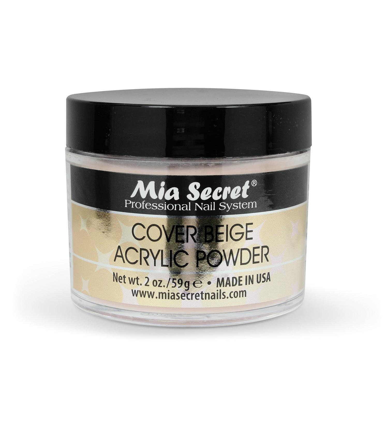 Mia Secret Cover Beige Acrylic Powder - 2 Ounce (Pack of 1) | High-Quality Professional Nail Product - Buy Online on GoSupps.com