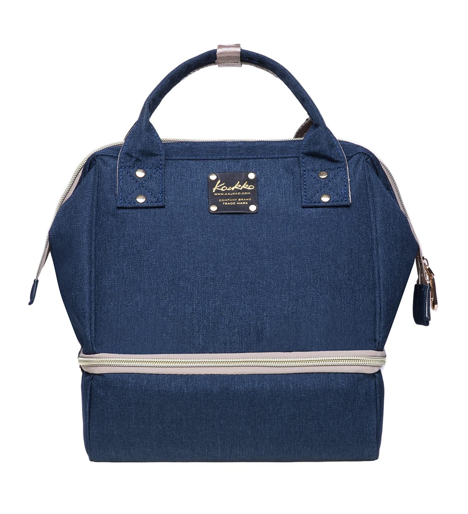 Caucko Baby Diaper Bag with Stroller Hook | Multifunctional Nylon Travel Backpack - Large Capacity Blue | Ideal for On-the-Go Parents - Buy Online on GoSupps.com