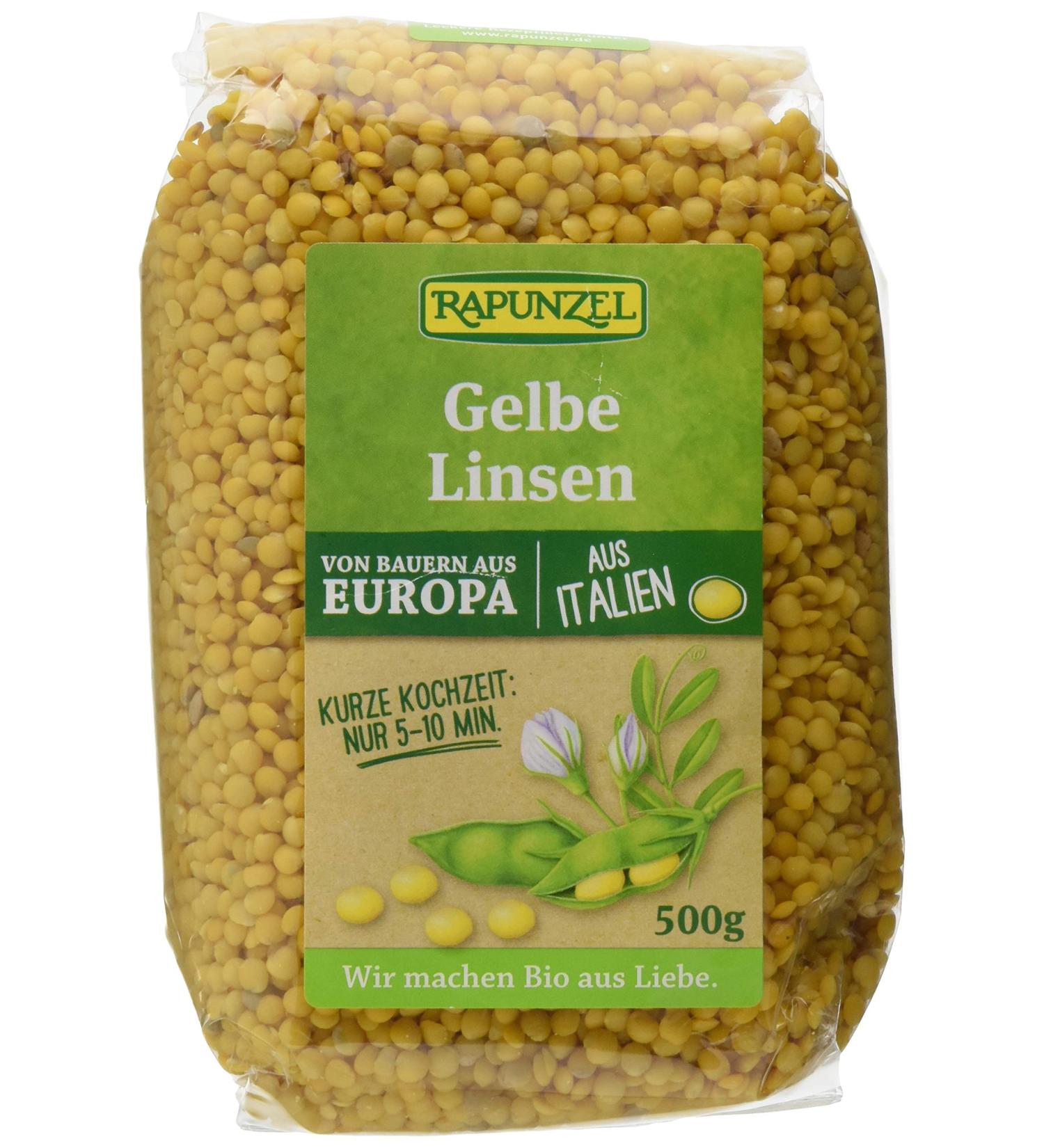 Organic Rapunzel Yellow Lentils (1 x 500 g) - Premium Quality for International Shipping - Buy Online on GoSupps.com