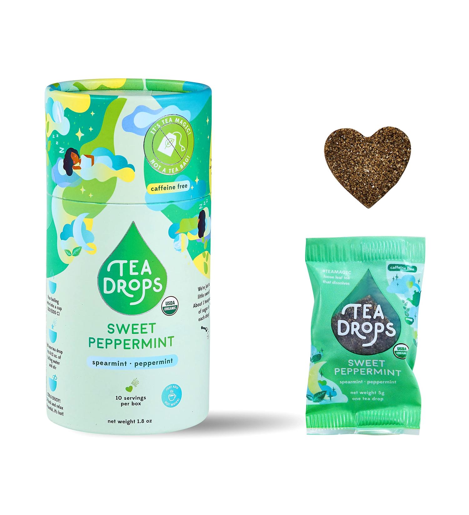 Sweet Peppermint Tea Drops | Best-Selling Herbal Tea | Organic & Convenient - Buy Online on GoSupps.com