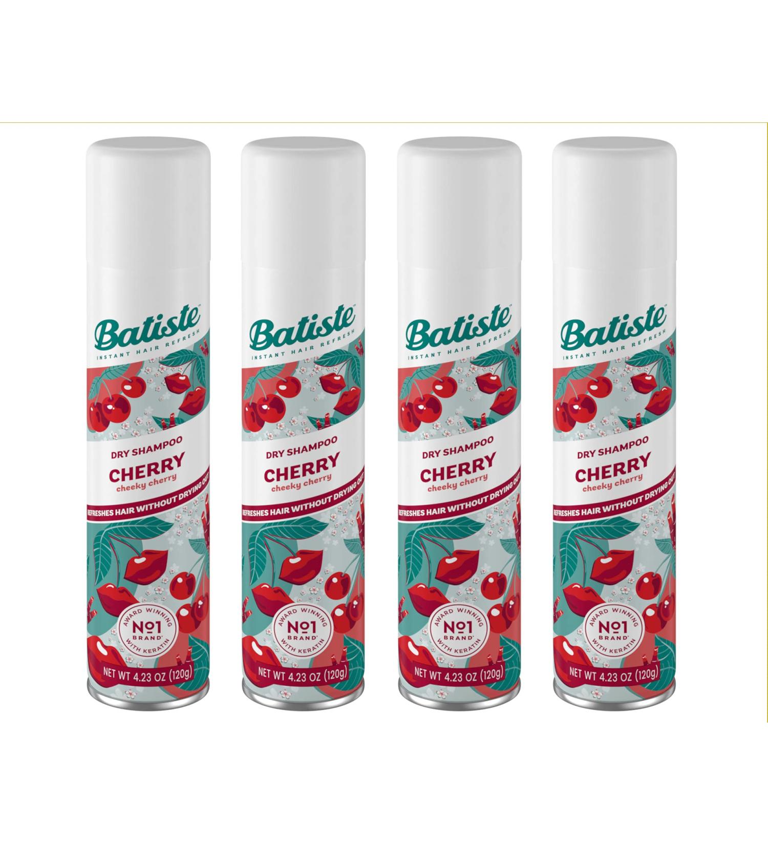 Batiste Cherry Dry Shampoo 6.73 oz - Pack of 4 - Buy Online on GoSupps.com