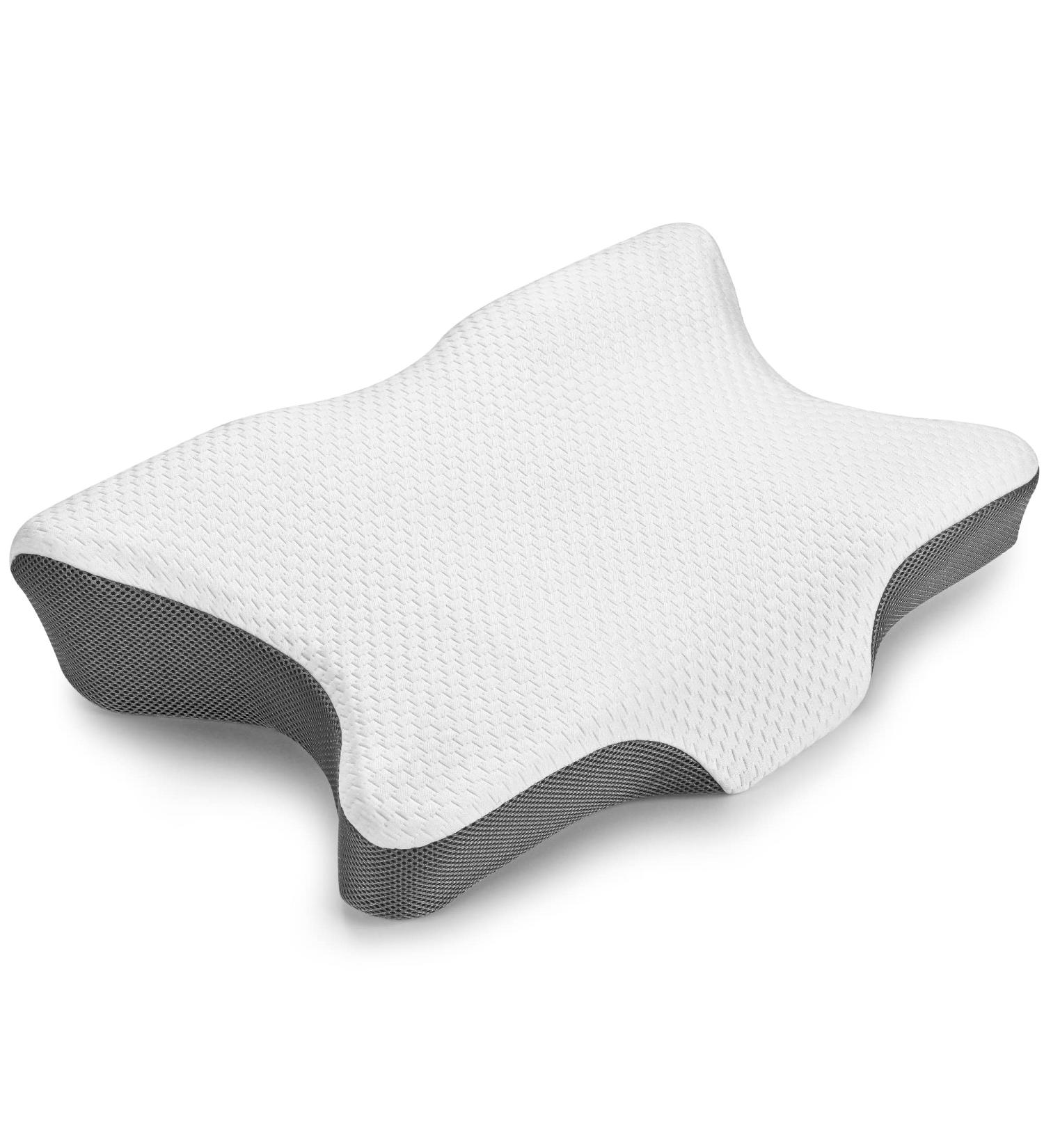 Indulgence Cervical Memory Foam Pillow - 3D Contour Pillow for Neck & Back Support - Relieves Headache, Snoring & Cervical Strain - Buy Online on GoSupps.com