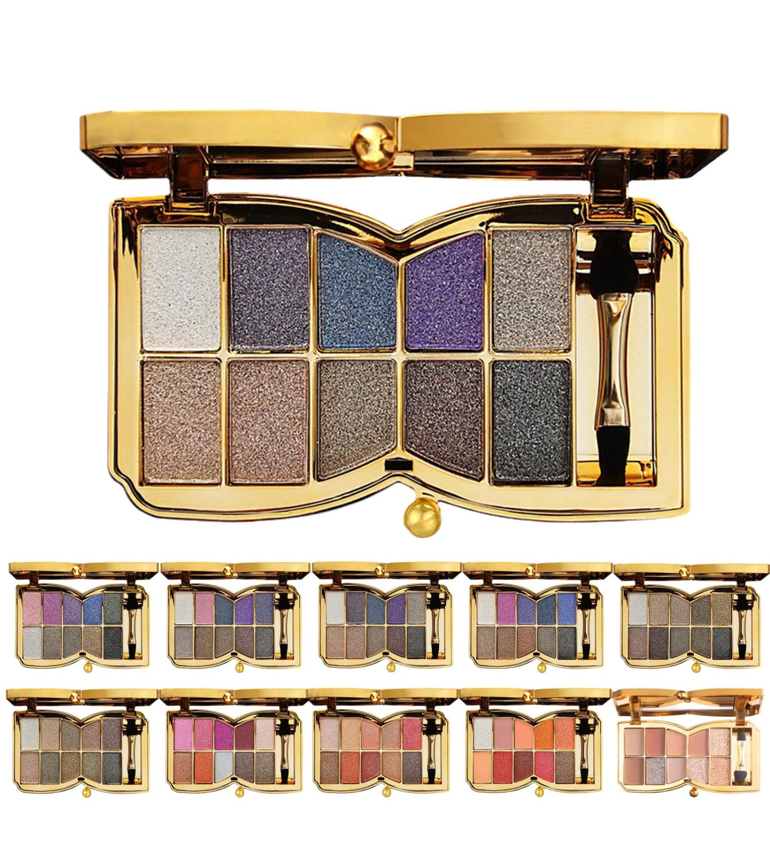 10 Colors Sparkle Shimmer Eyeshadow Palette Glitter Eyeshadow Palette Professional Makeup Glitter Eyeshadow Palette (03#) - Buy Online on GoSupps.com