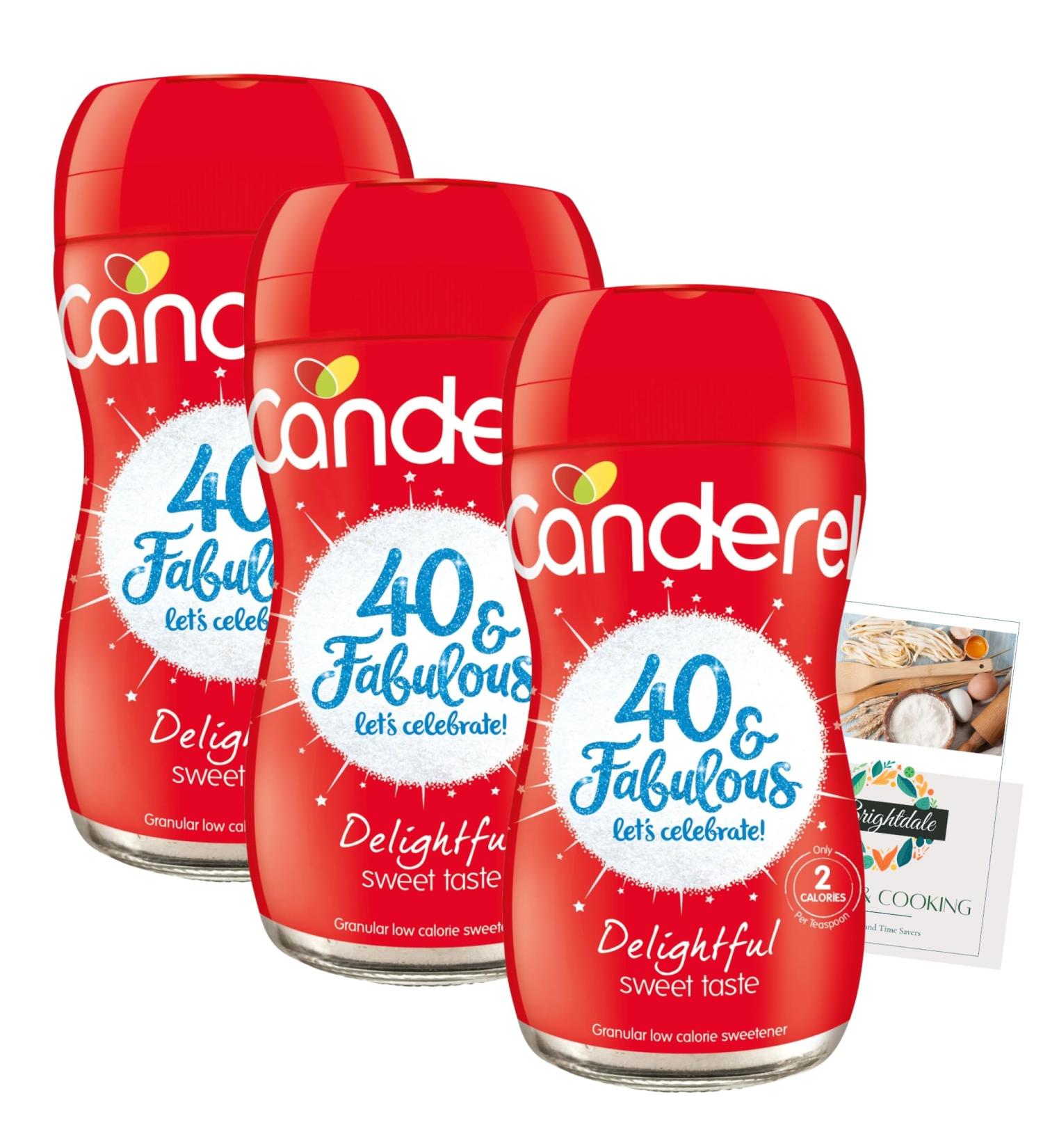 Sweetener Bundle With 3 Pack Canderel Granular Low Calorie Sweetener 75g + Brightdale Kitchen Booklet - Buy Online on GoSupps.com