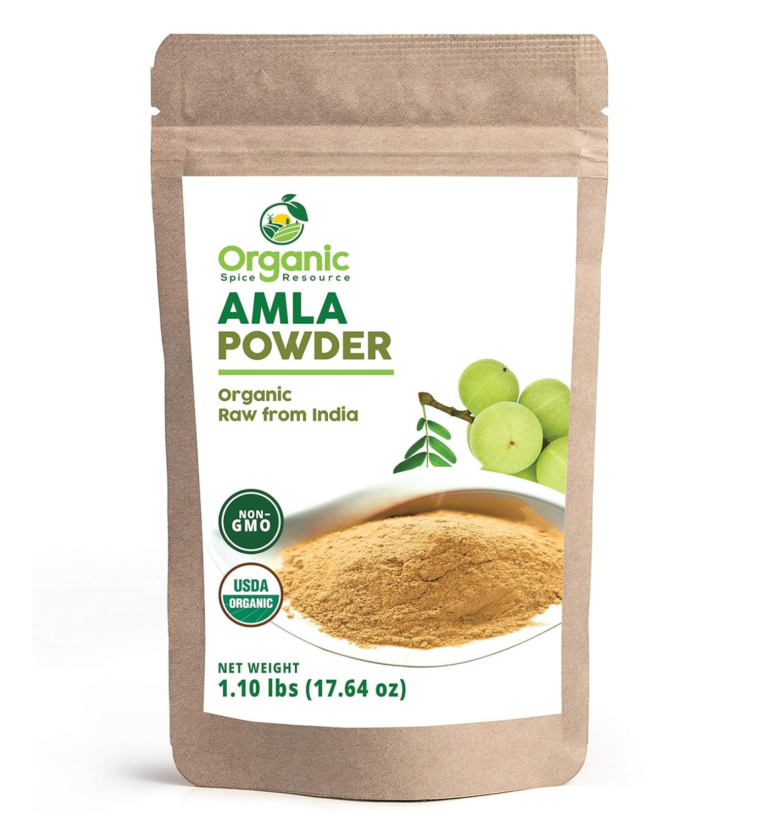Organic Amla Powder 1lb (16oz) | Non-GMO, 100% Raw Amalaki from India | SHOPOSR - Buy Online on GoSupps.com