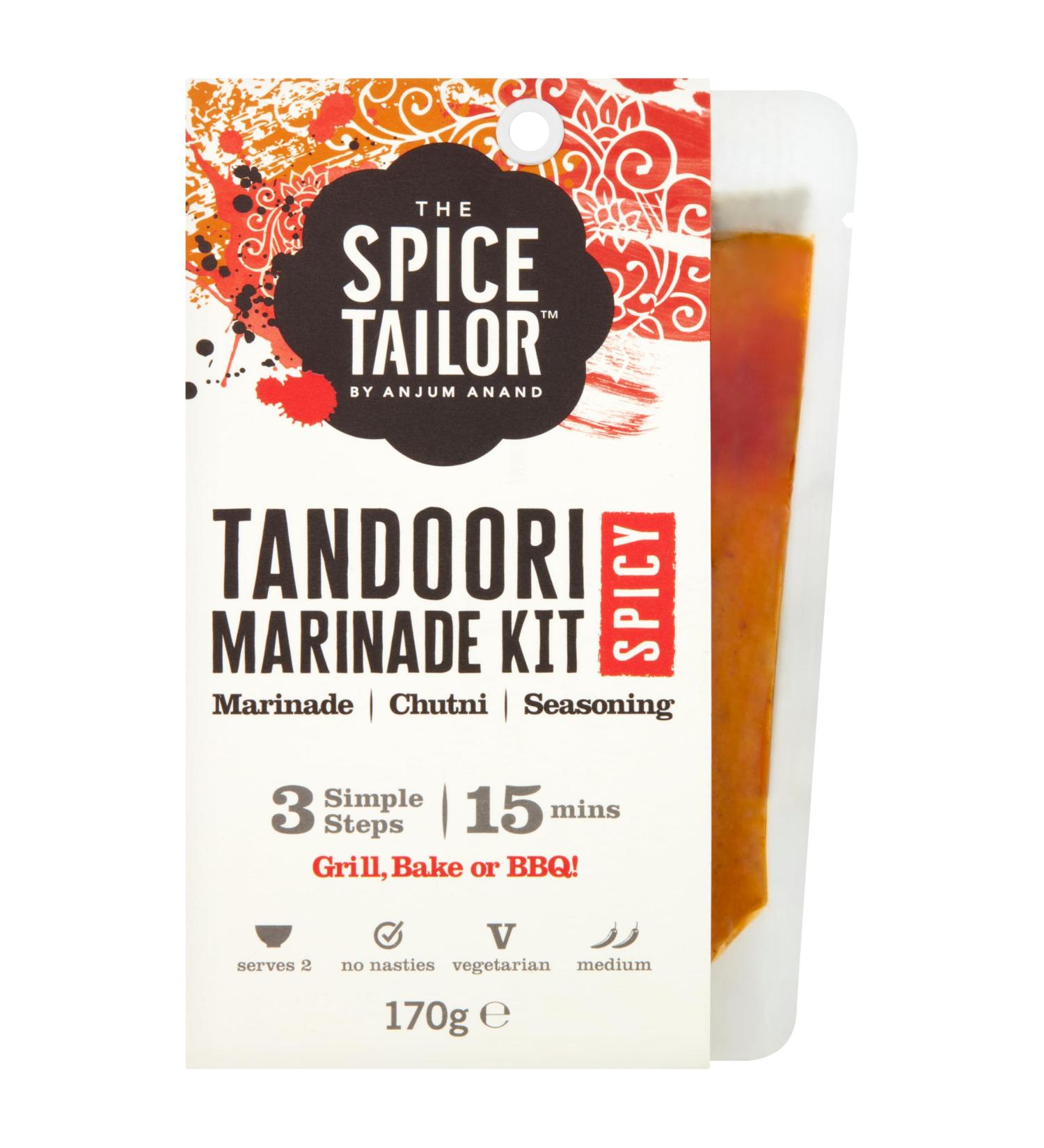The Spice Tailor Marinade Kits Spicy Tandoori Marinade Kit 170 g Packet (Pack of 1) - Buy Online on GoSupps.com
