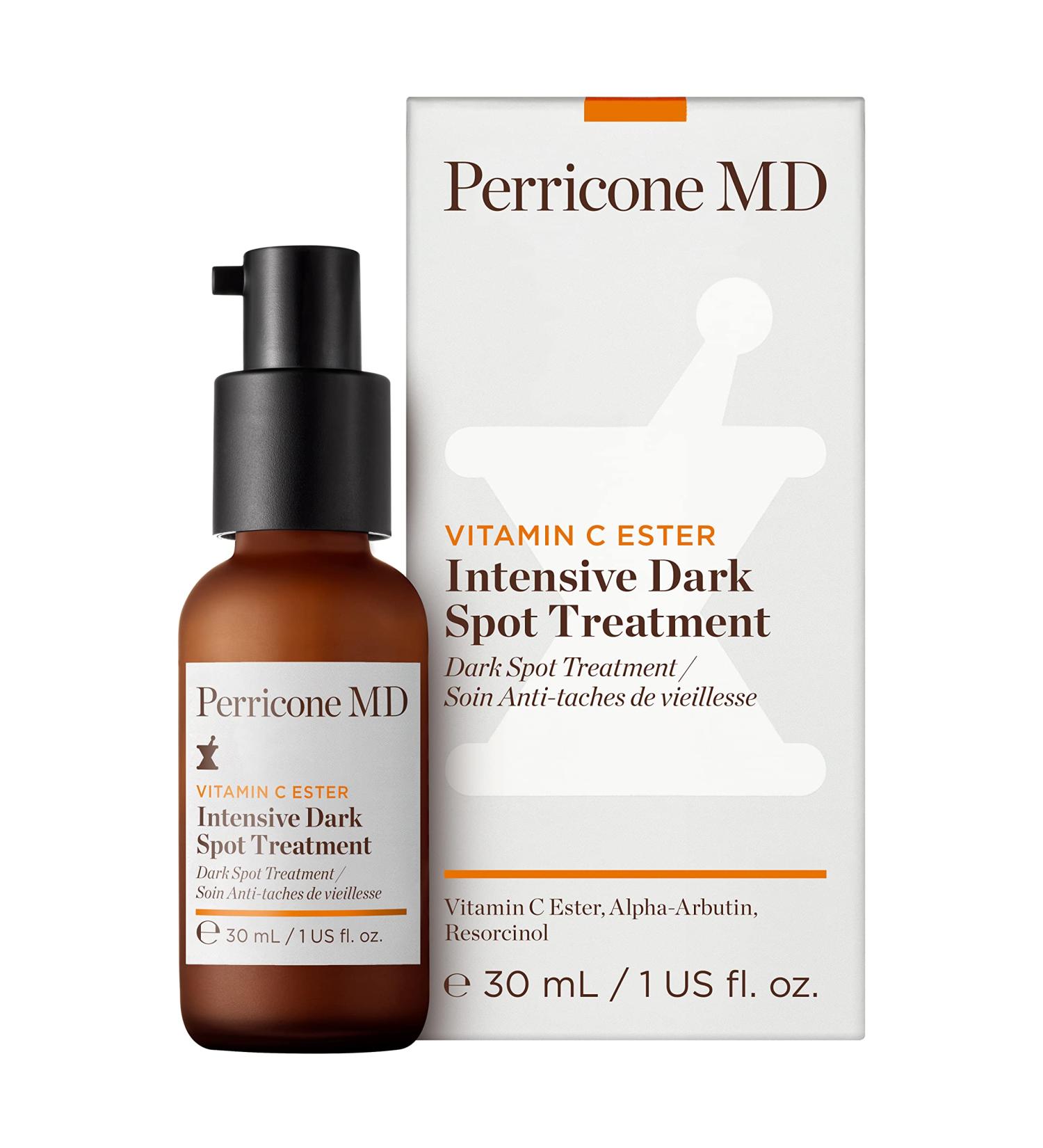 Perricone MD Vitamin C Ester Intensive Dark Spot Treatment 1 fl oz Dark Spot Correcting Serum with 3 Forms of Vitamin C AlphaArbutin & Resorcinol Fades Age Spots Sun Spots & Acne Scars - Buy Online on GoSupps.com
