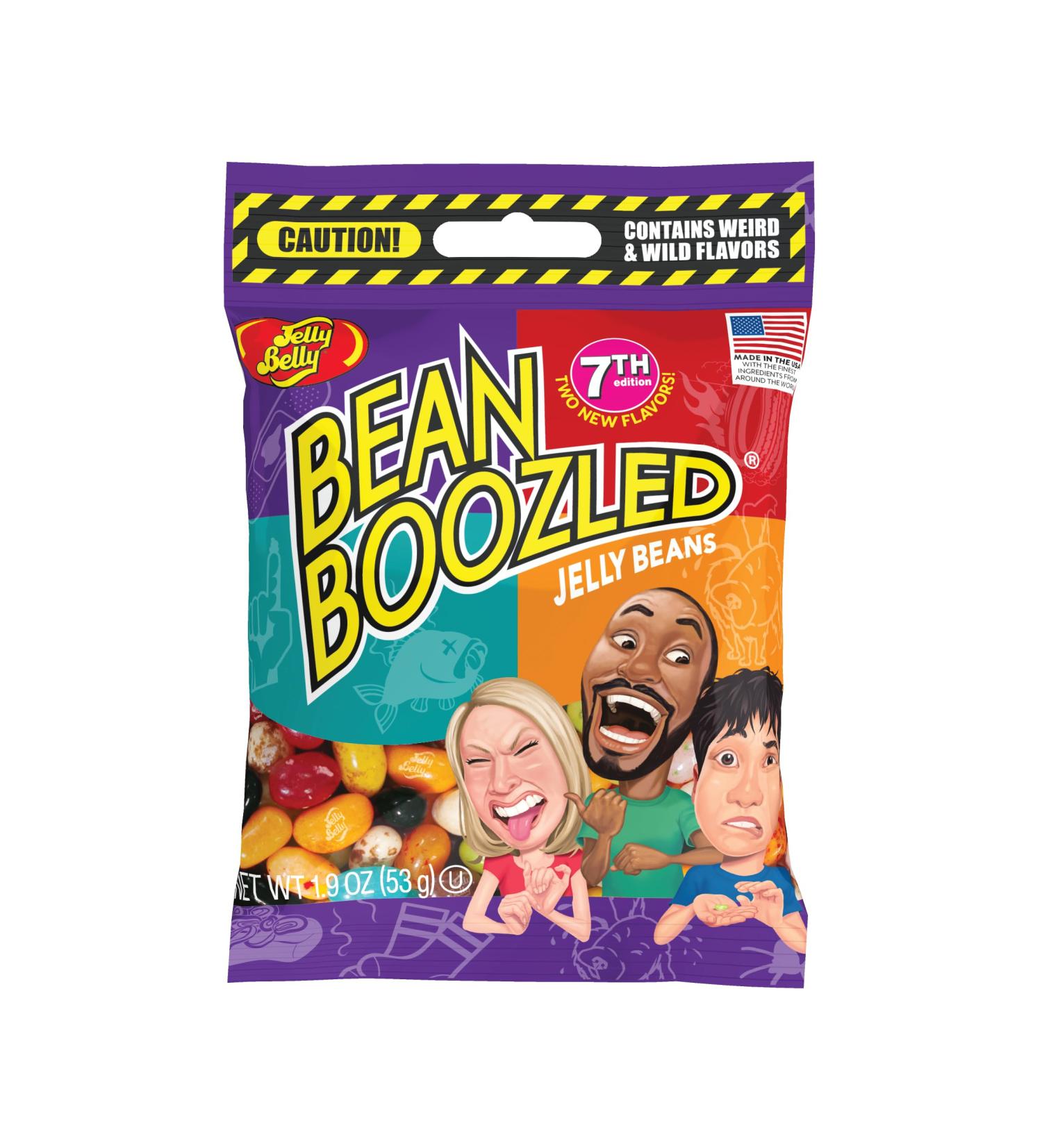 Jelly Belly Bean Boozled Jelly Beans Gift Bag 7th Edition (54g) Refill Bag for Games with 20 Wild Flavors Includes Fun Flavor Combos - Kosher Candy Holidays & Christmas Candy - Vegan Candy Dairy Free Snacks Gluten Free Stocking Stuffers for Teens - Buy Online on GoSupps.com