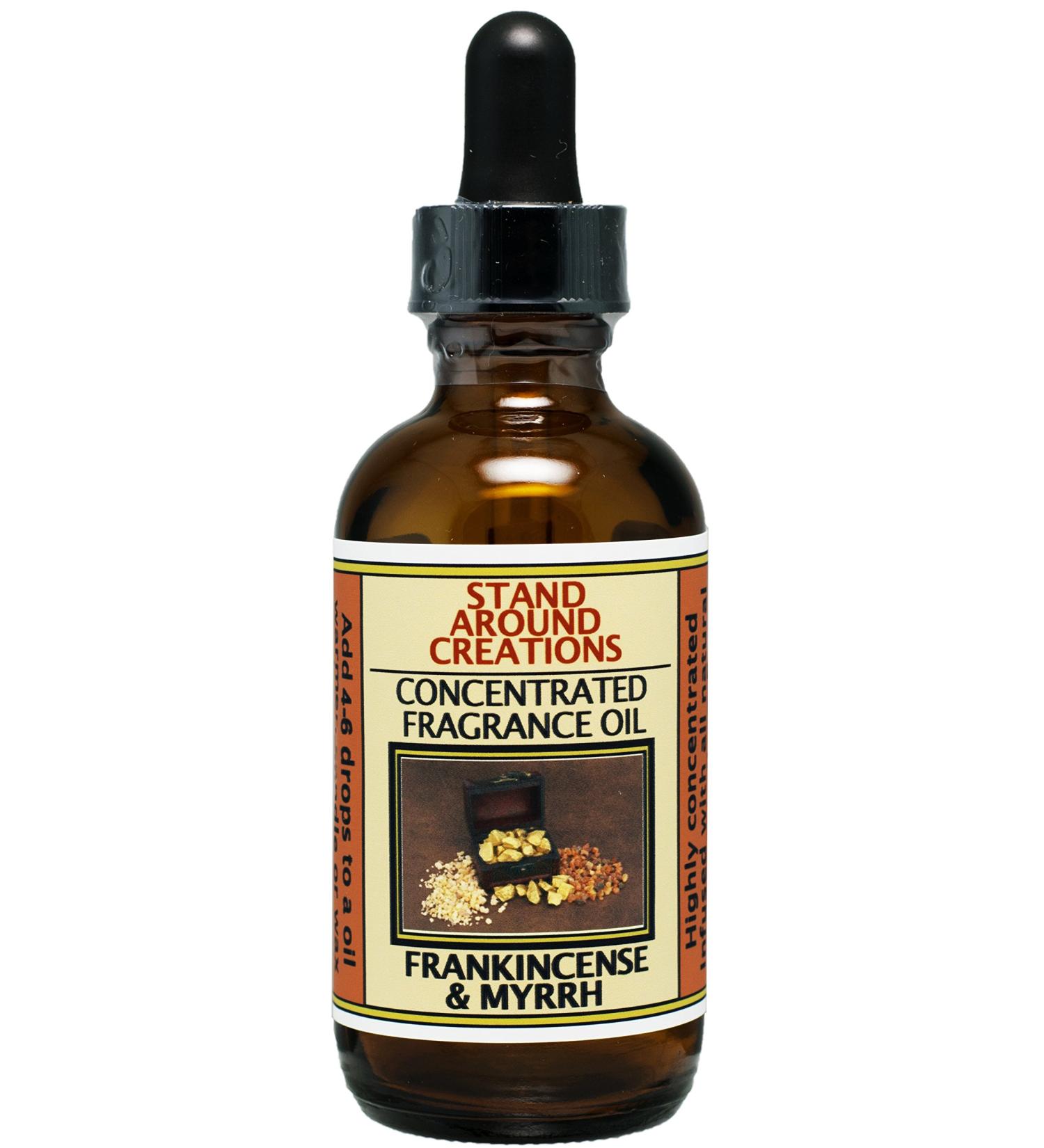 Concentrated Fragrance Oil - Frankincense and Myrrh: A Irresistible Blend of Bergamot Patchouli Sandalwood Myrrh Essential Oils. (2 fl.oz.)