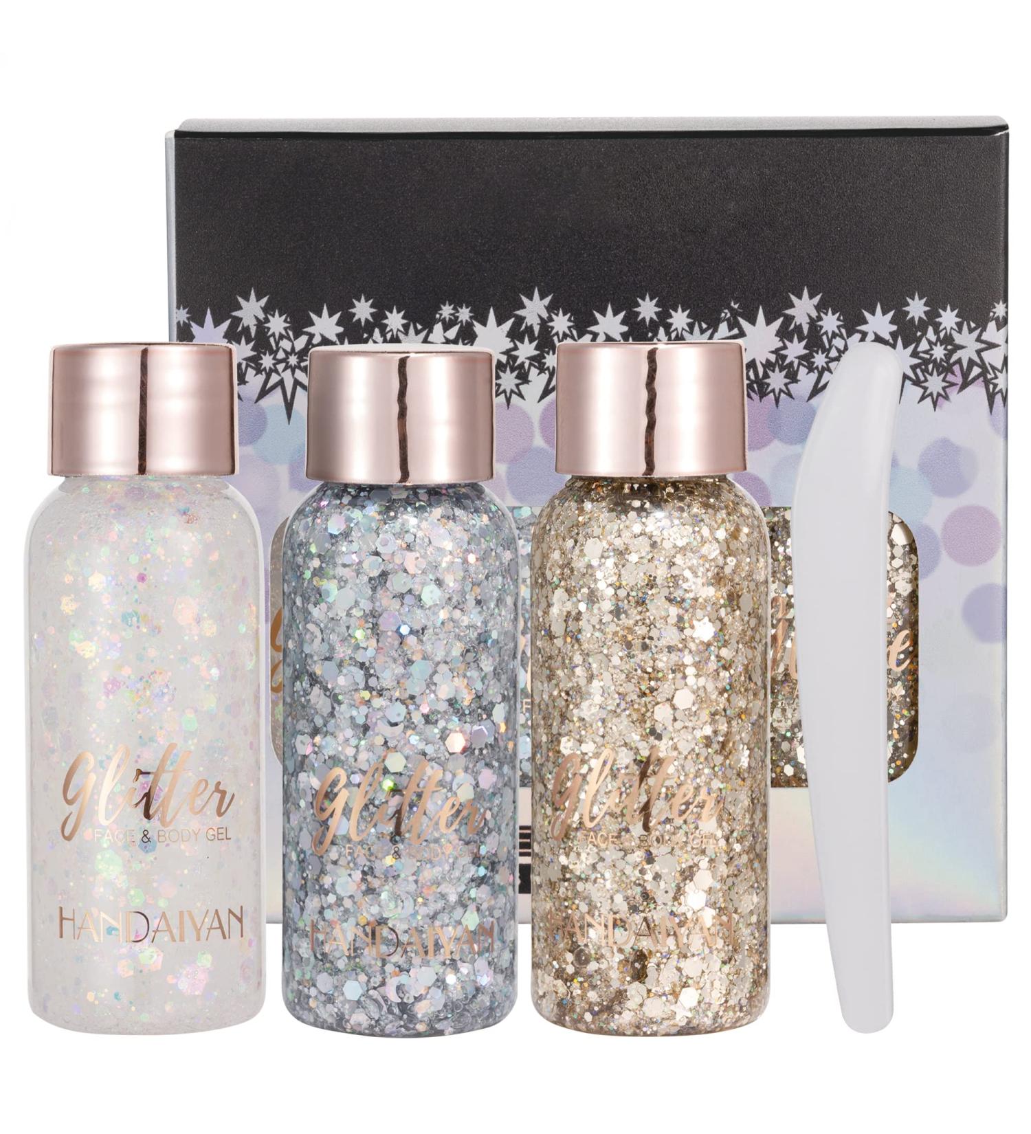 GL-TURELIFES Mermaid Sequin Chunky Glitter Liquid Eyeshadow & Body Gel - Festival Makeup 30g - Buy Online on GoSupps.com