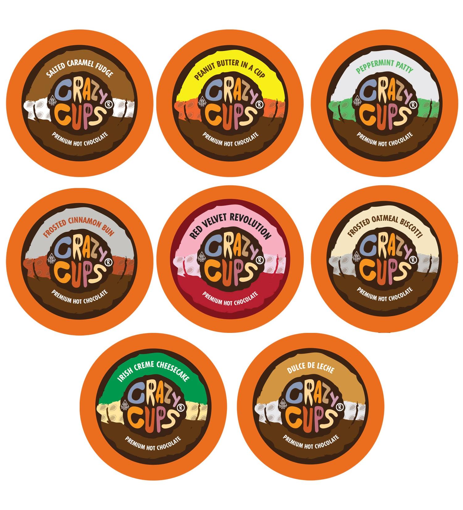 Crazy Cups Seasonal Premium Hot Chocolate Variety Pack - 20 Count Keurig K Cup Brewers - Sampler Pack for Winter Delights - Buy Online on GoSupps.com