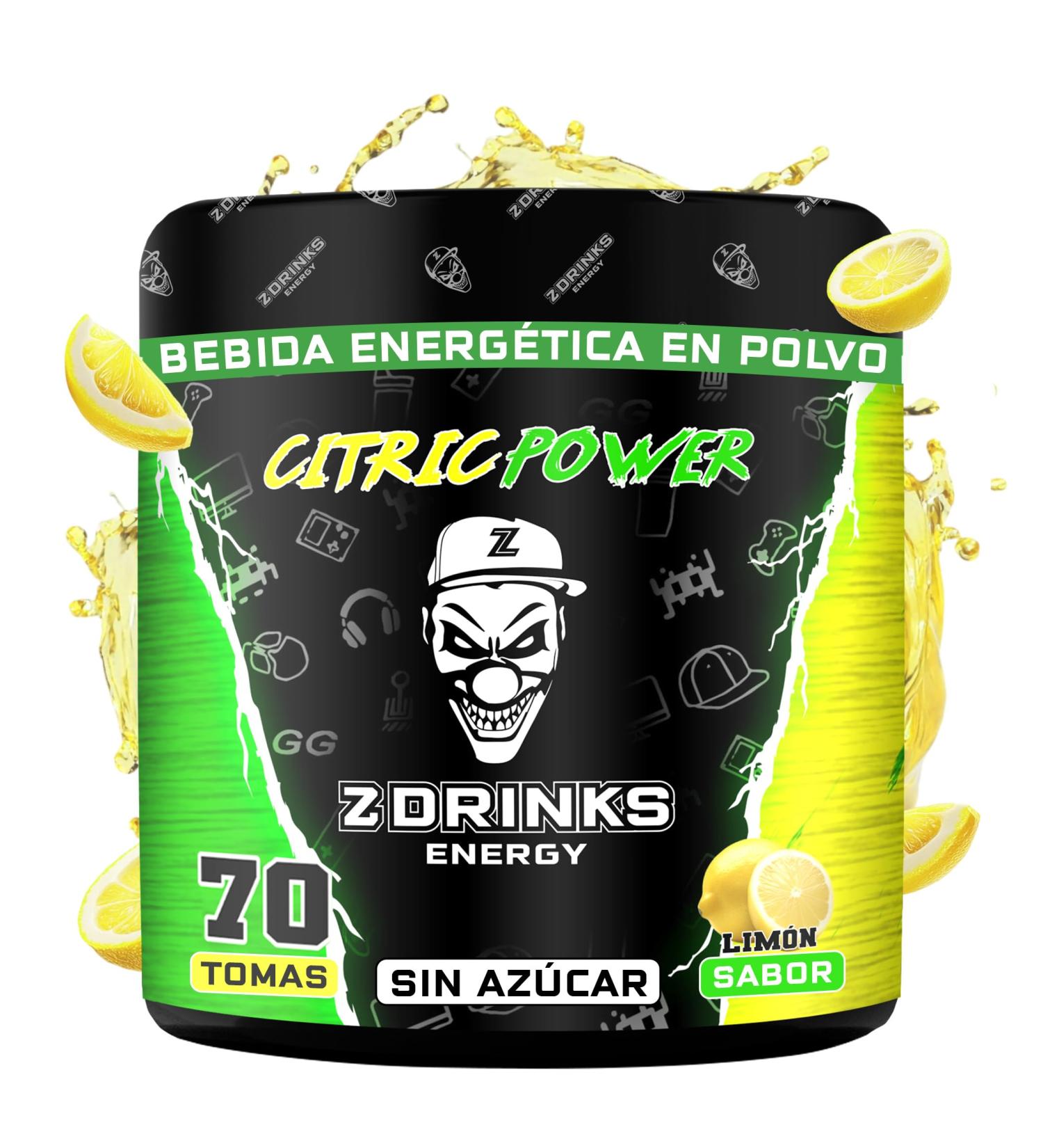  Z ZDRINKS ENERGY Z Drinks - Sugar Free Powdered Energy Drink - 40 Services Lemon Flavour Low Calorie (16 Lime) with Vitamins & Minerals - Buy Online on GoSupps.com