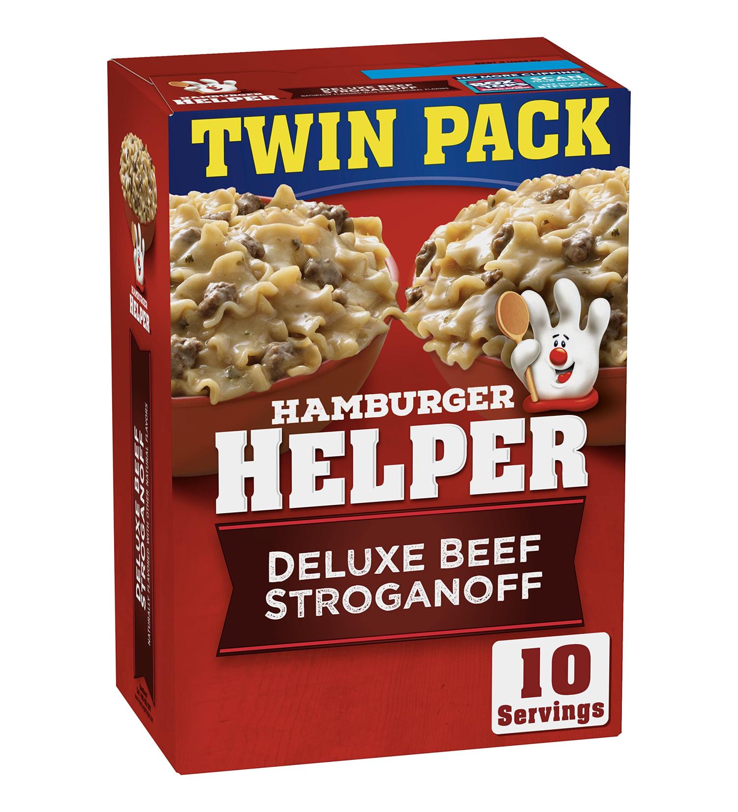 Betty Crocker Hamburger Helper  Deluxe Beef Stroganoff  Twin Pack  11 oz - Buy Online on GoSupps.com