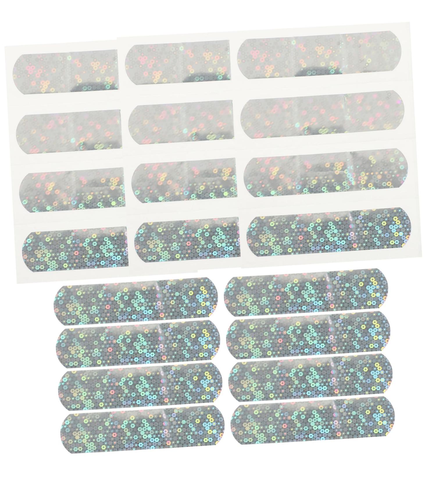 NOLITOY 20pcs Glitter Bandages - Cartoon Printing Plasters for Daily Use | Bulk Funny Travel Accessories 7.2x1.9cm - Buy Online on GoSupps.com