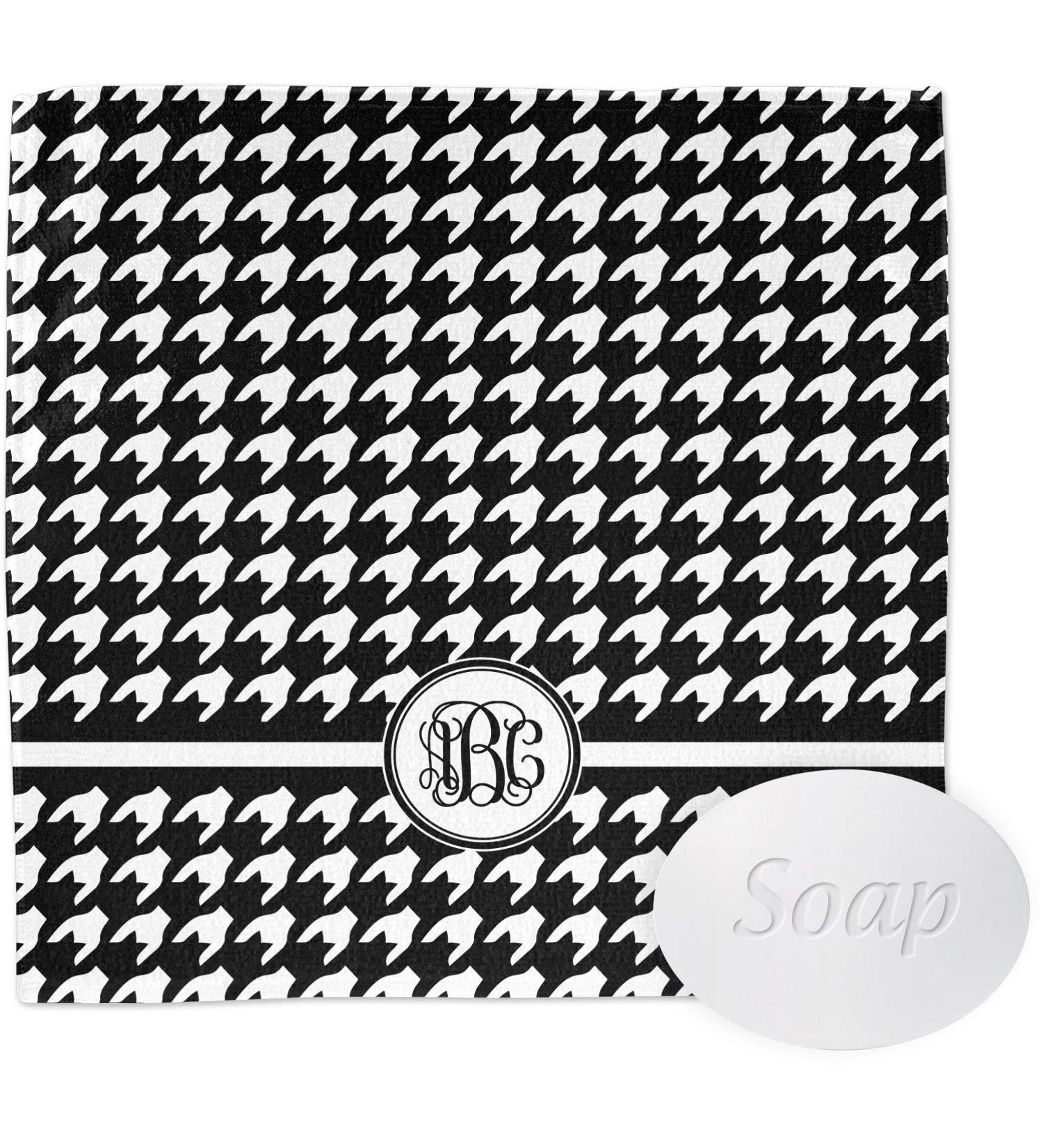 YouCustomizeIt Personalized Houndstooth Washcloth