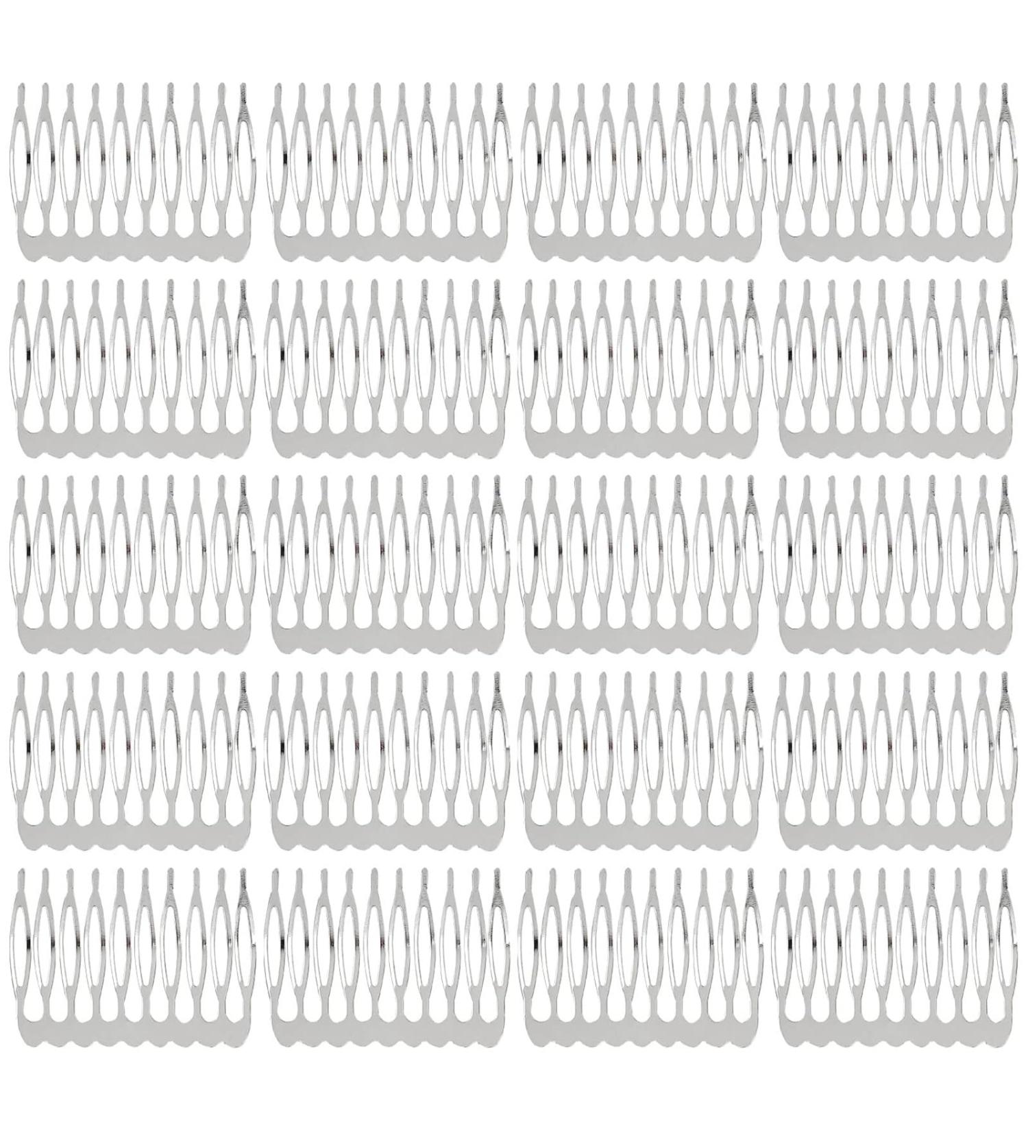 JYTDBCS 25 Pieces Wedding Hair Comb Accessories Metal Comb with 10 Teeth to Hold Hair in Place Suitable for Updo or DIY hair combs slides for women - Buy Online on GoSupps.com