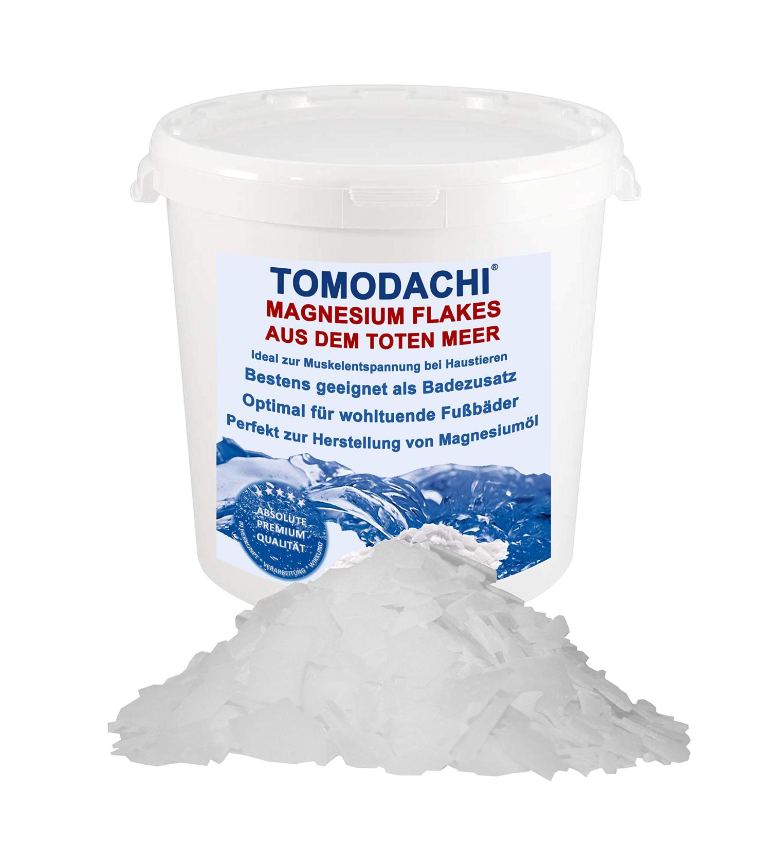 Buy 100% Natural Magnesium Chloride & Dead Sea Salt - Magnesium Flakes for Oil Spray & Bath - 2kg | International Shipping - Buy Online on GoSupps.com