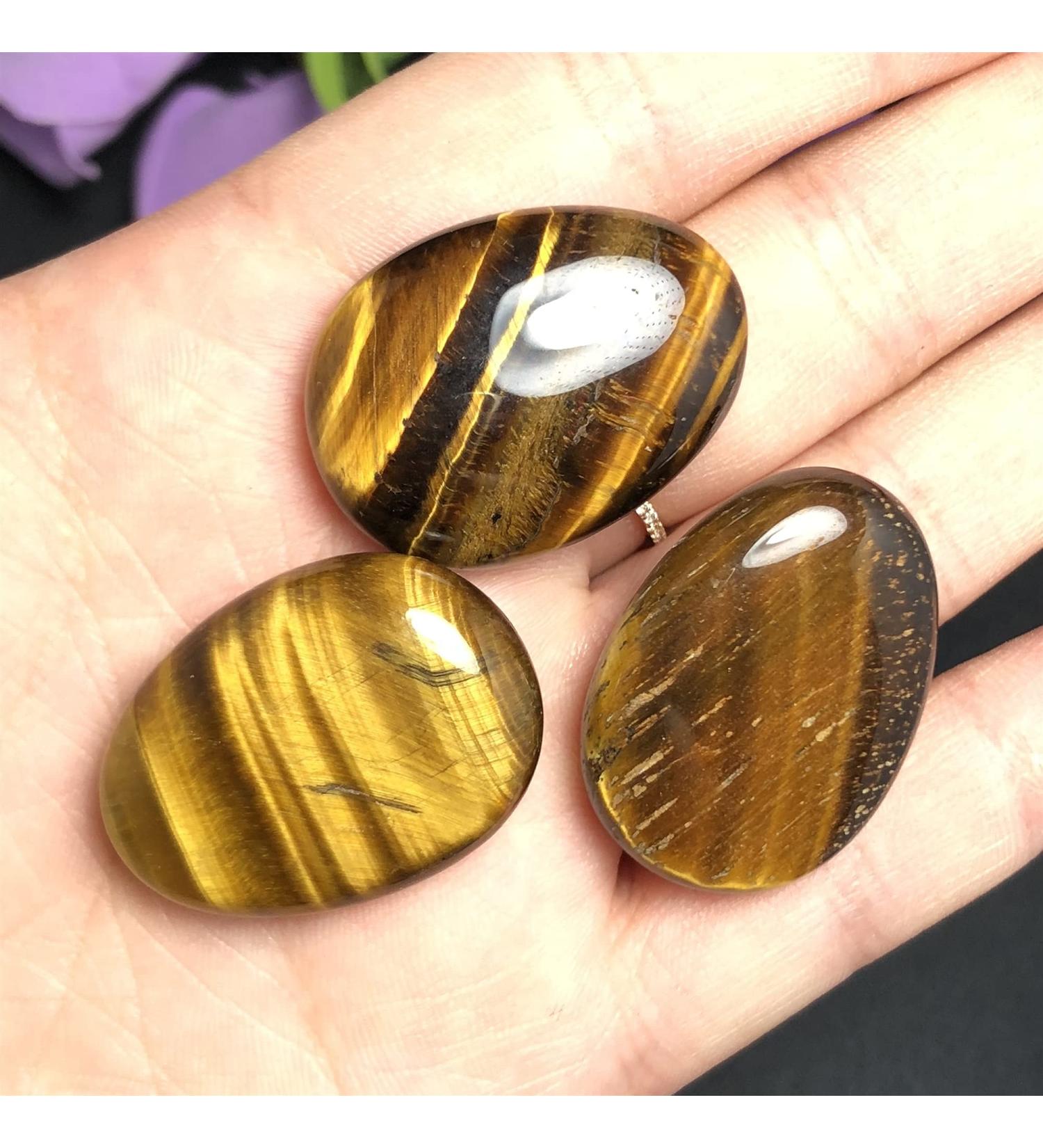 QGKLTSNA 3Pcs Natural Tiger Eye Decoration - Buy Online on GoSupps.com