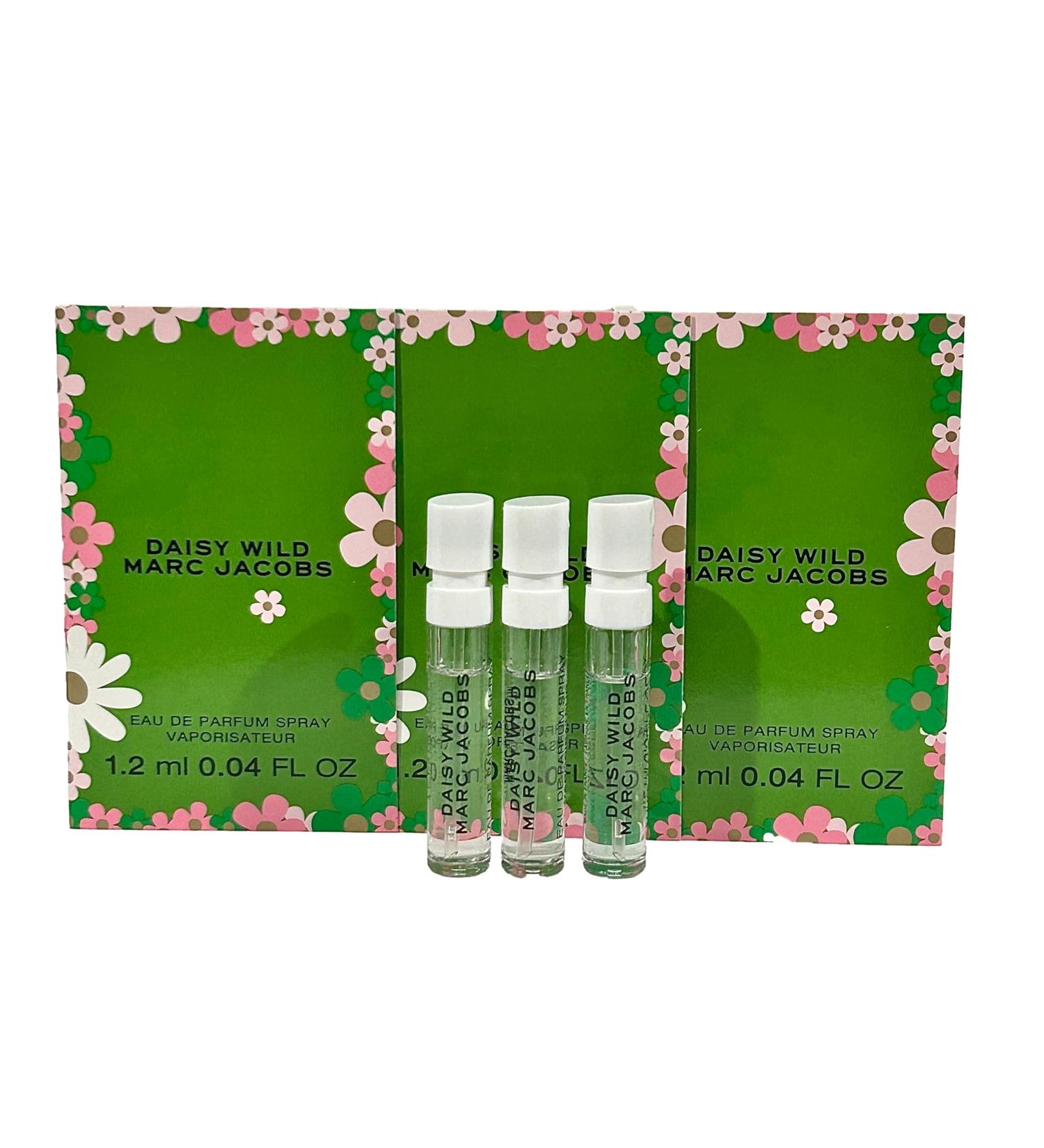 Marc Jacobs DAISY WILD Sample Women Perfume Spray EDP Vials 1.2 ml / 0.04 oz - set of 3 - Buy Online on GoSupps.com