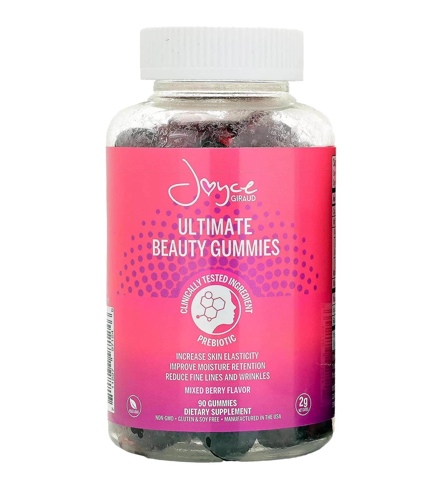 Joyce Giraud Ultimate Beauty Gummies, 30-Day Supply, Supports Skin Hydration & Healthy Skin Tone, 90 Gummies 30-Day Supply (90 Gummies) - Buy Online on GoSupps.com