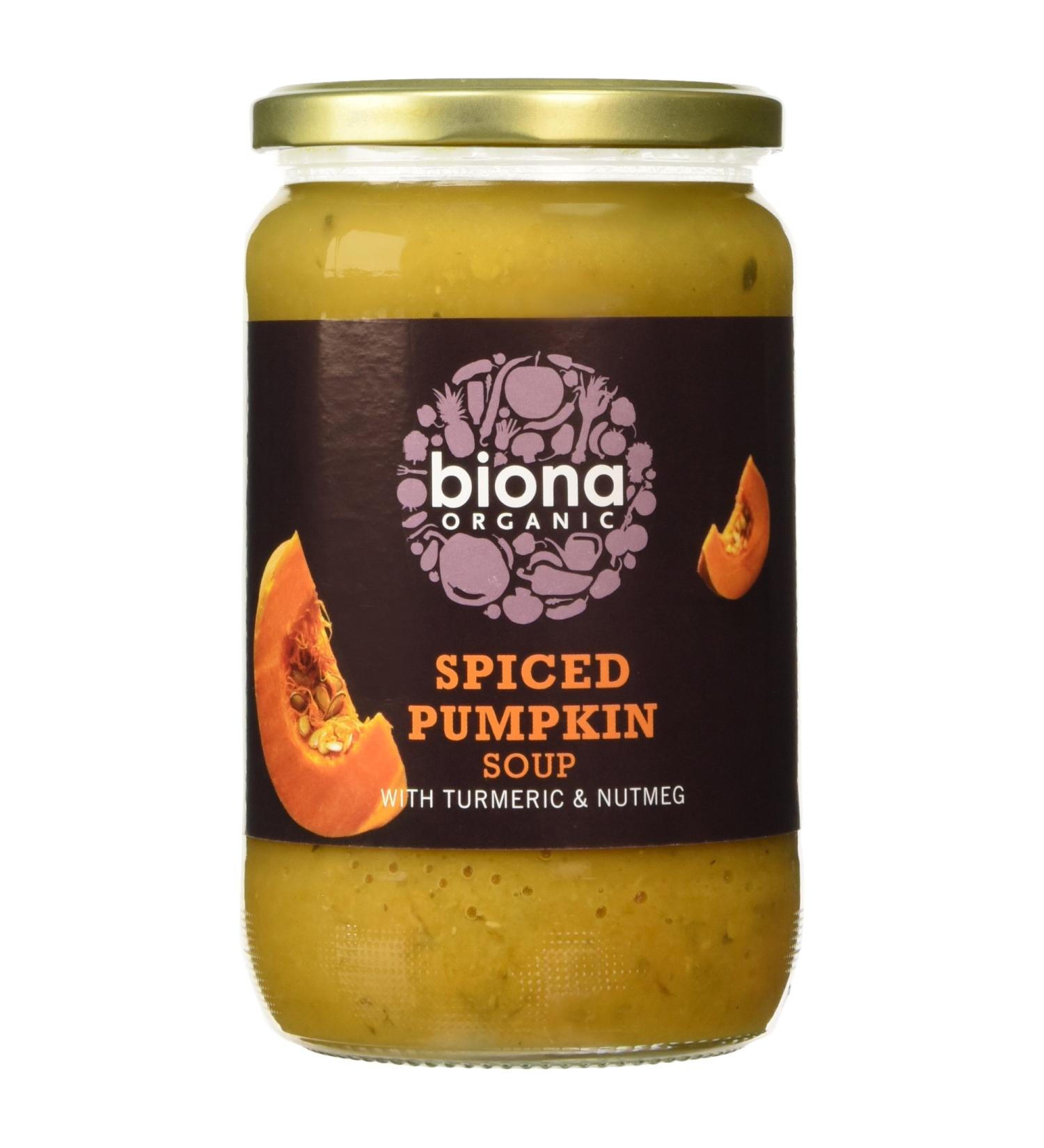 Biona Organic Spiced Pumpkin Soup 680g - Buy Online on GoSupps.com