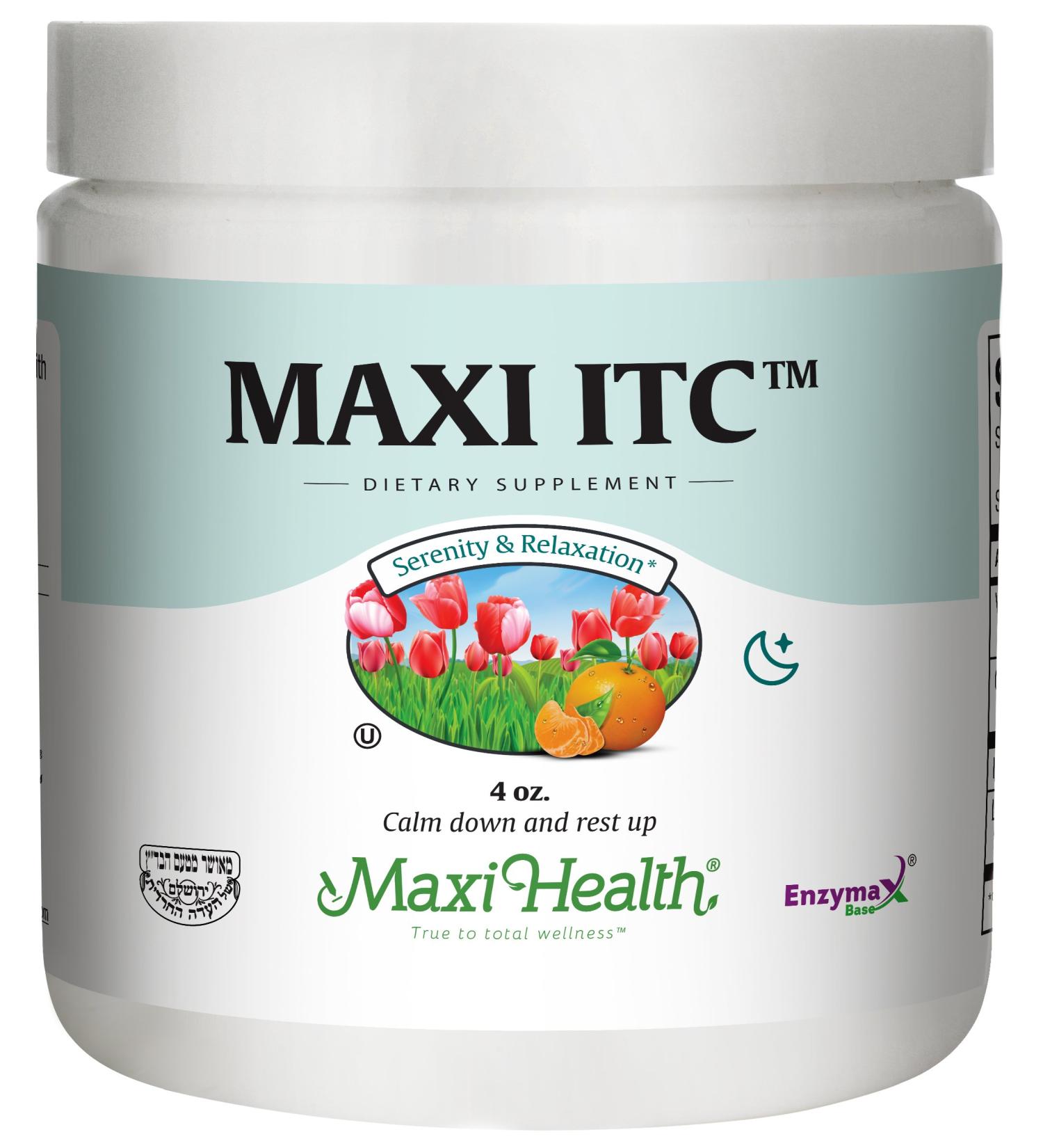 Maxi Health ITC Inositol with Taurine & Vitamin C Calming Formula 4oz Powder - Kosher - Buy Online on GoSupps.com