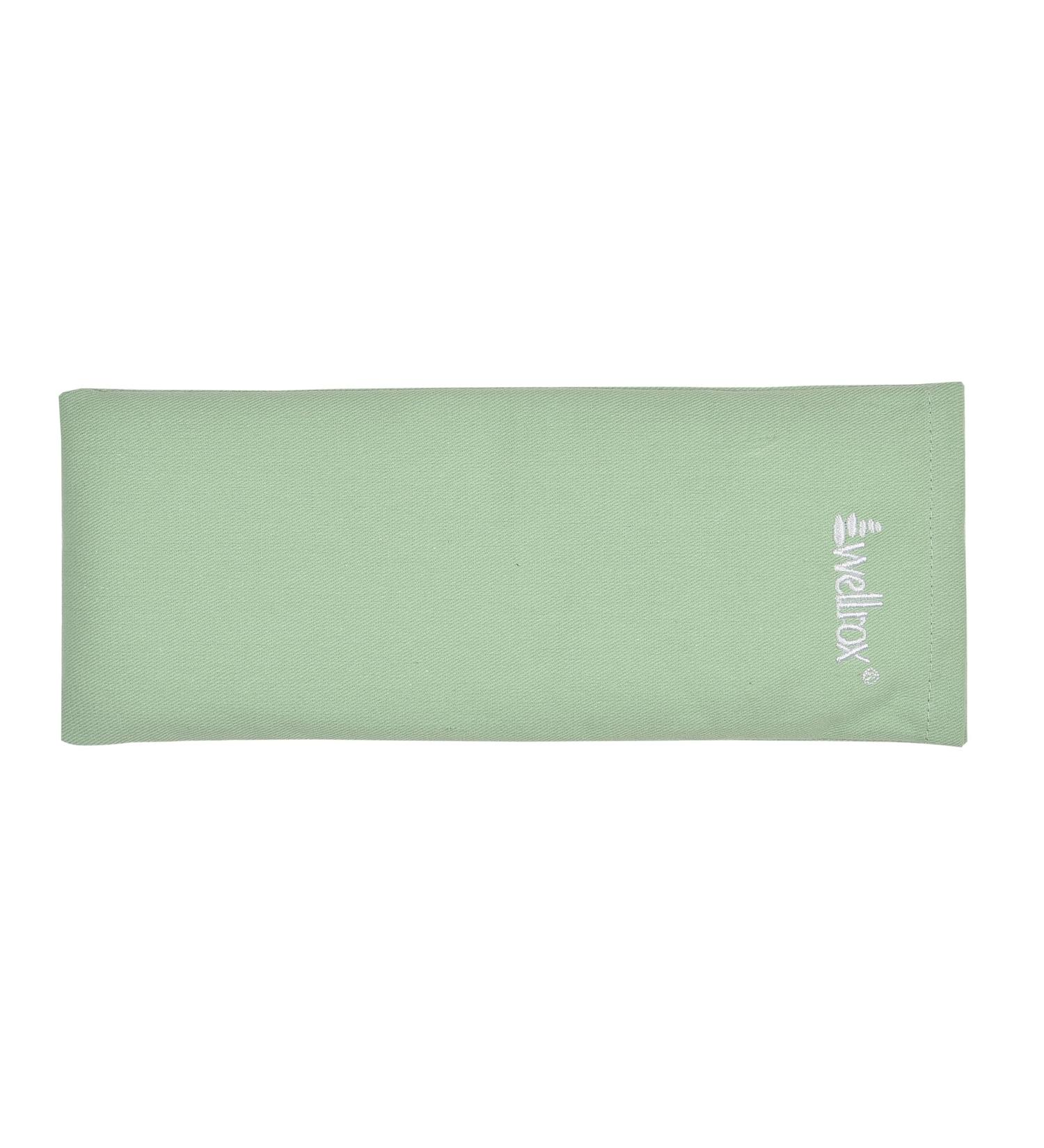 All-Natural Lavender Scented Weighted Eye Pillow for Relaxation | 100% Cotton Eye Mask | Perfect for Sleeping & Meditation - Green - Buy Online on GoSupps.com