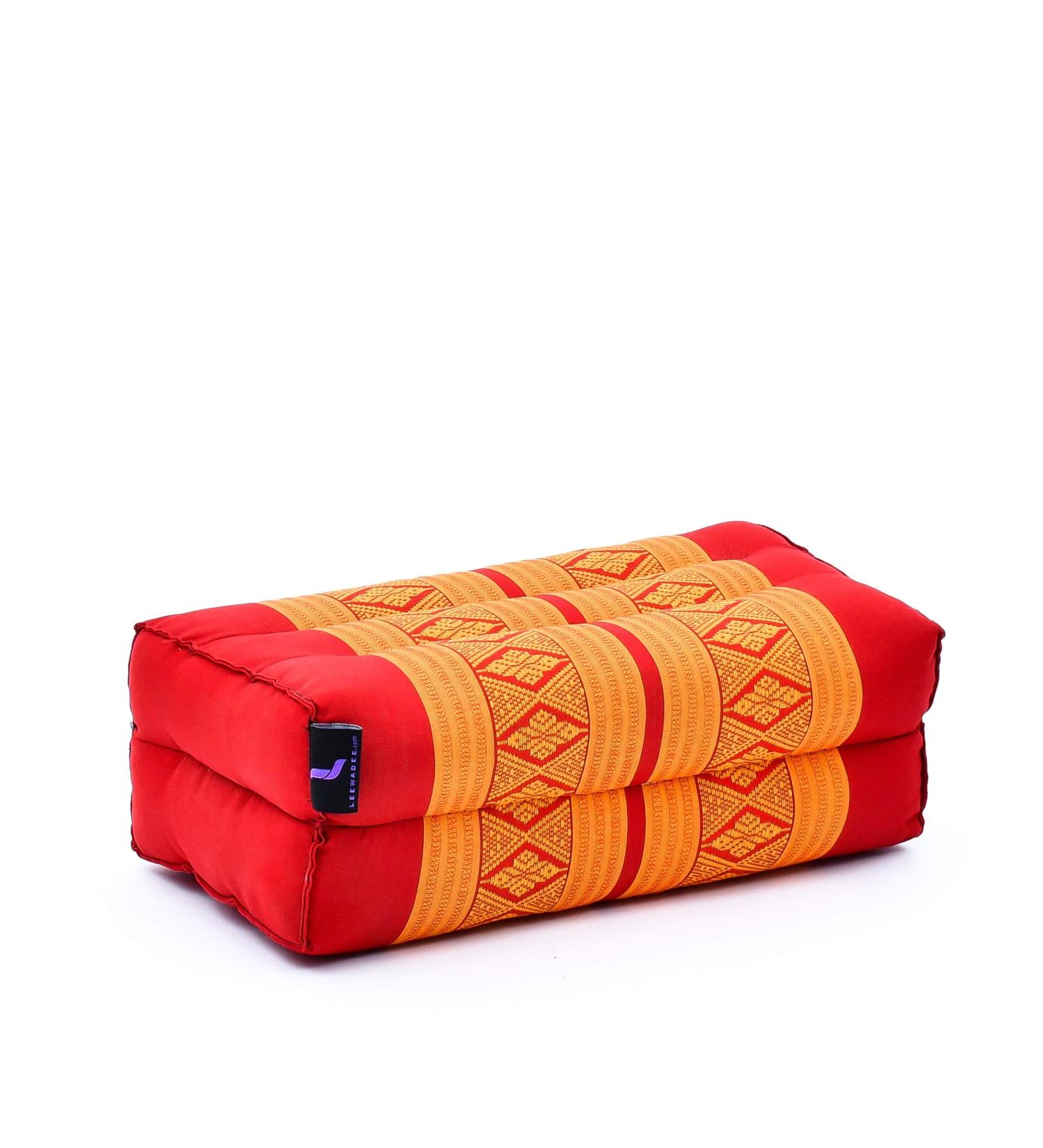 LEEWADEE Eco-Friendly Yoga Block & Floor Cushion - Orange | Meditation Seat for Workouts | 1 Kapok Filled | Sf02 - Buy Online on GoSupps.com