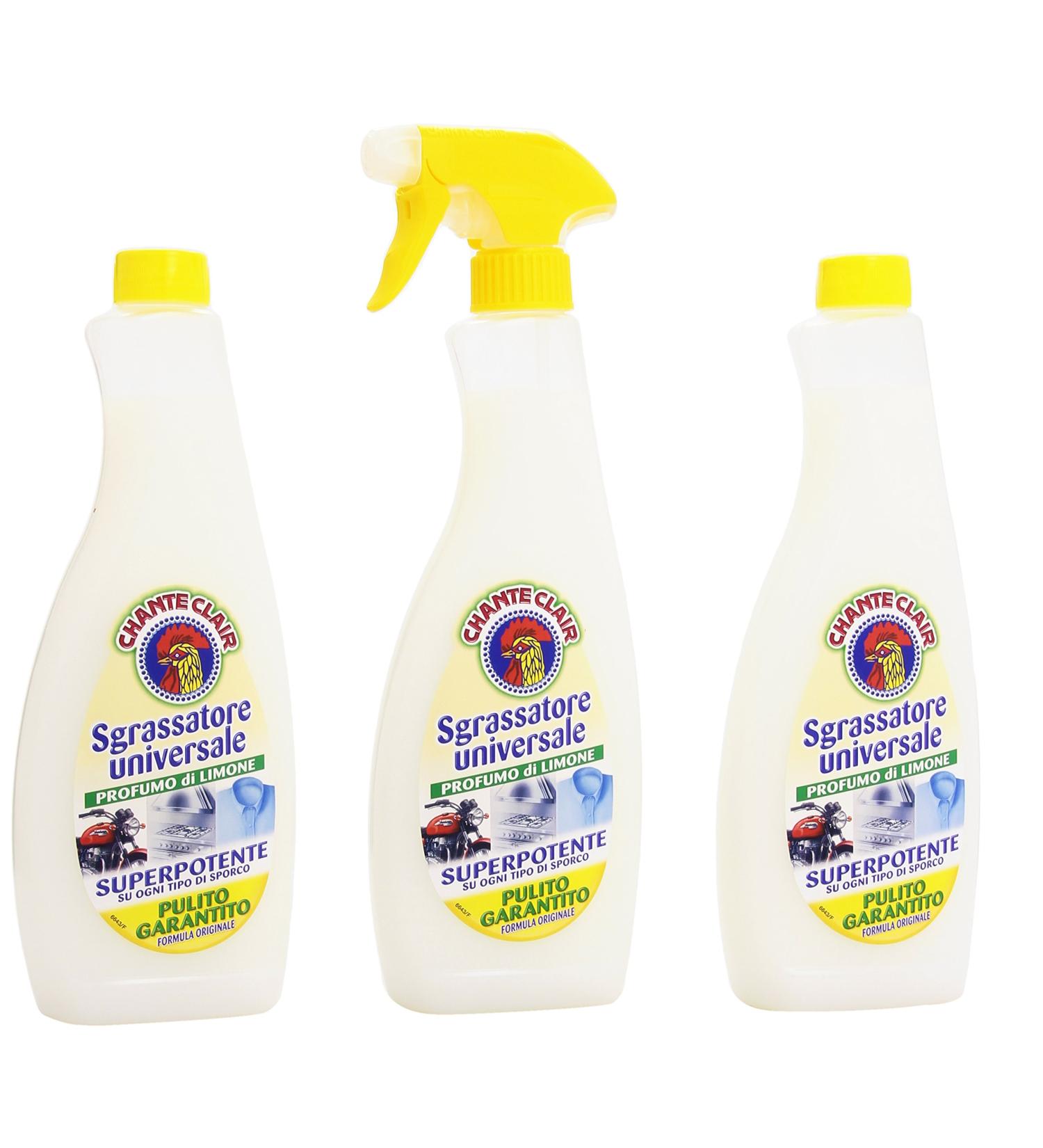 Chanteclair Universal Degreaser 500 ml + 2 Refills Lemon Scent - Buy Online on GoSupps.com