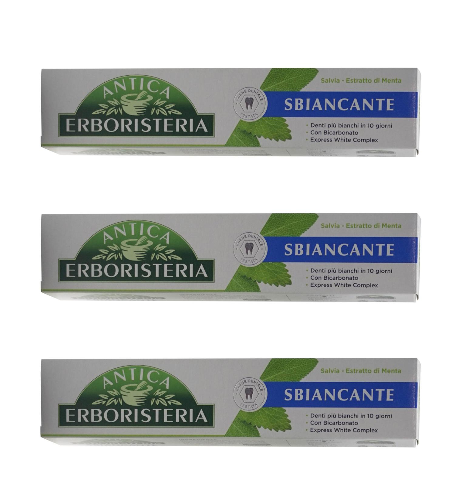 Sbiancante Whitening Toothpaste - 3 Pack (75ml Each) | Italian Import for Bright Smile - Buy Online on GoSupps.com