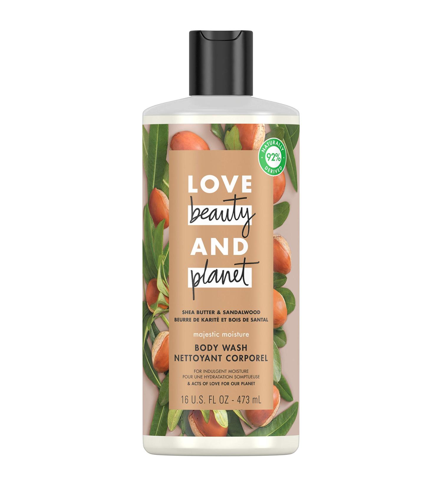 Love Beauty and Planet Majestic Moisture Body Wash - Shea Butter & Sandalwood 16 fl oz - Buy Online on GoSupps.com