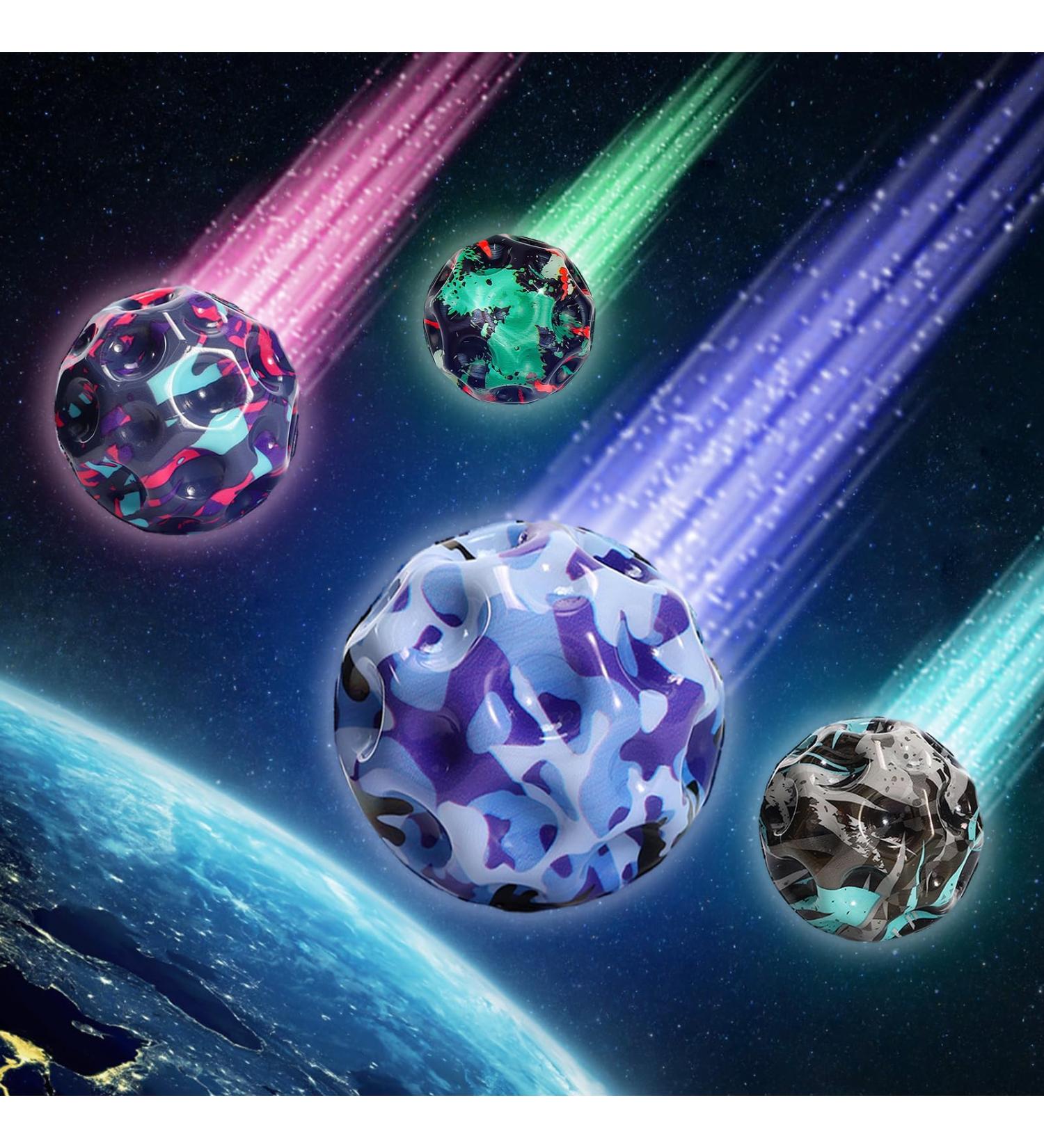 LIVESTN Astro Jump Ball - 4 Pack High Bounce Space Balls | Lava Moon & Galaxy Bouncing Balls for Kids - Buy Online on GoSupps.com