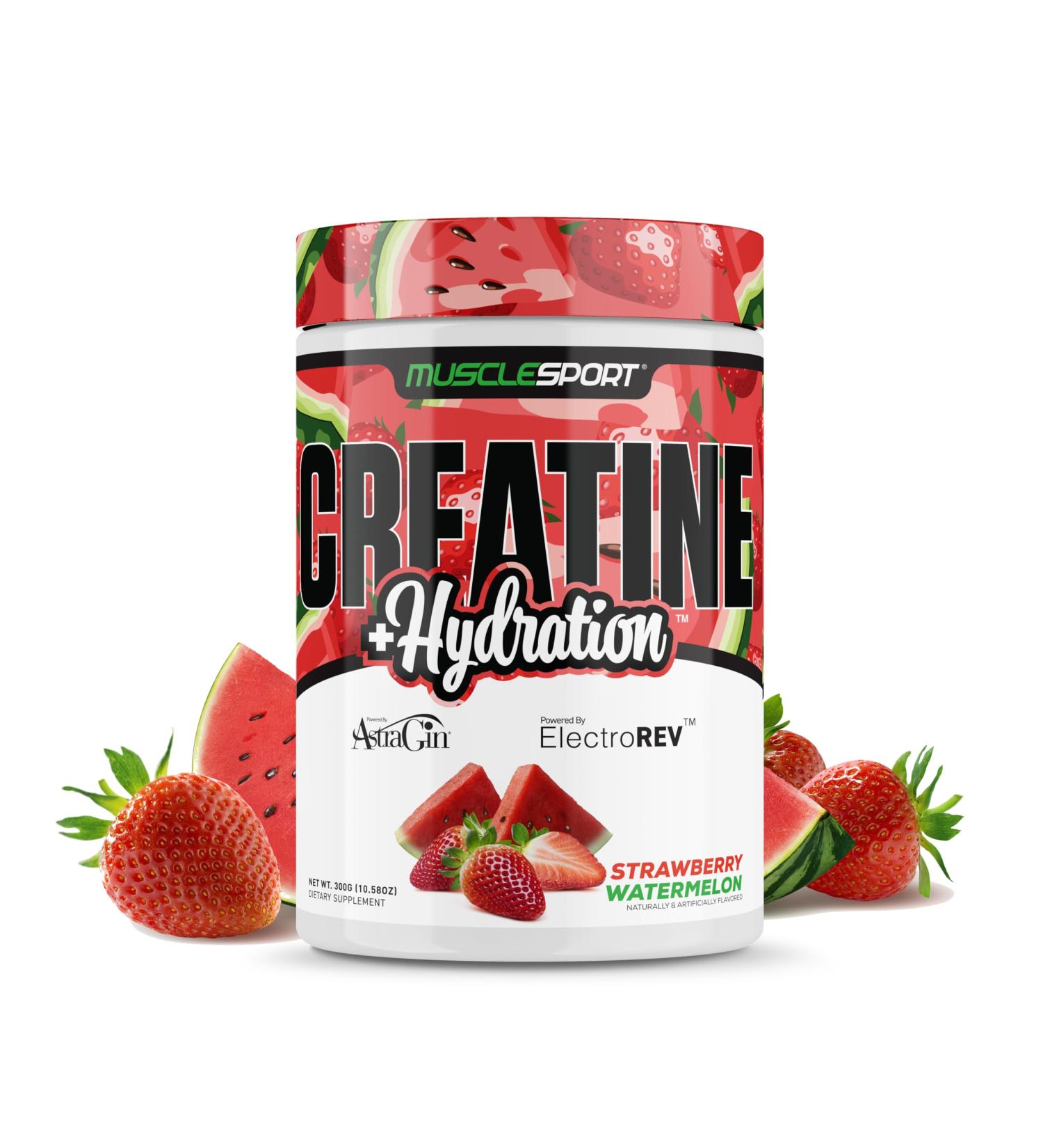 Musclesport Creatine Hydration 300g (Strawberry Watermelon)