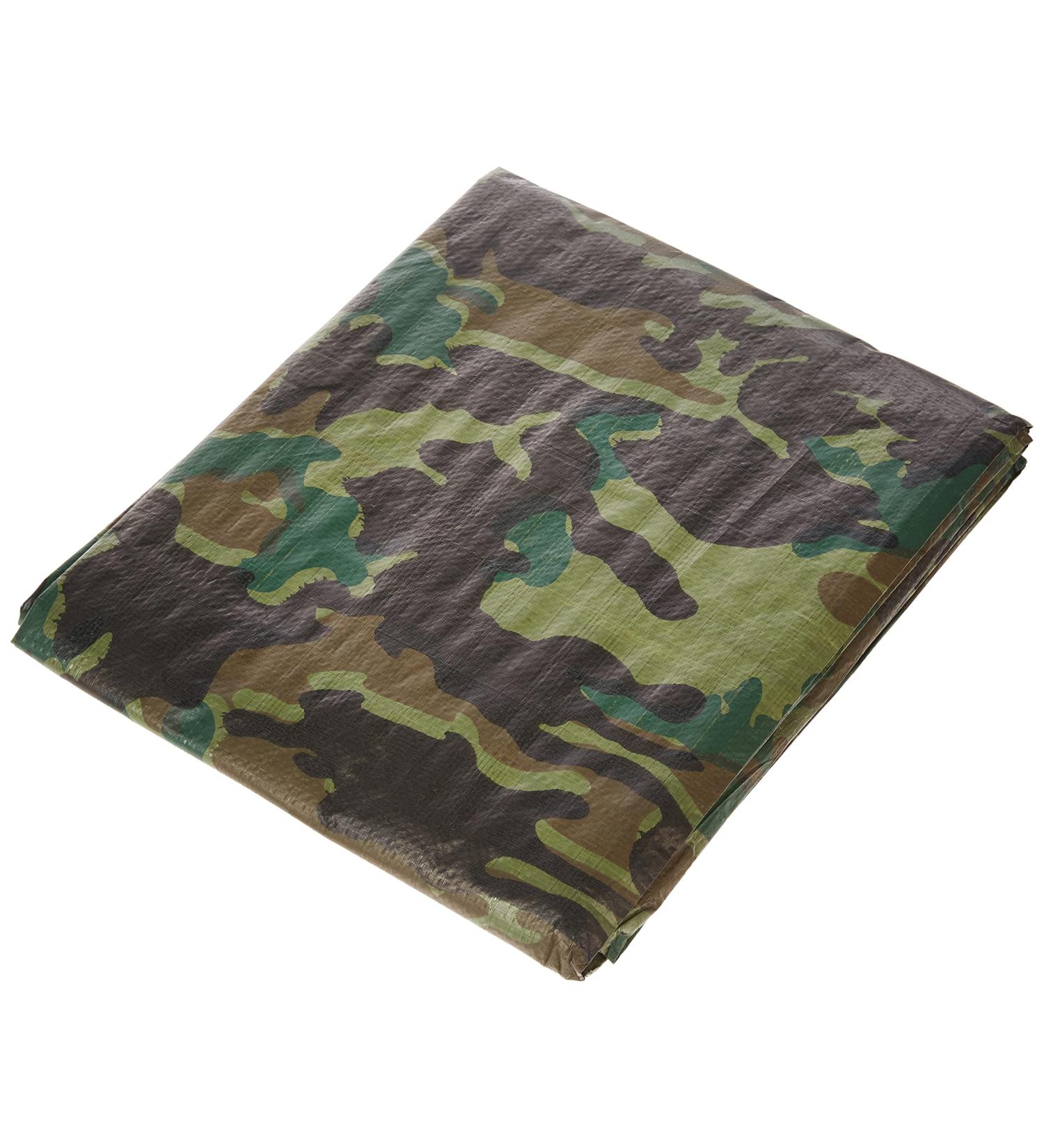 Stansport 10x12 Woodland Camo Multi-Purpose Tarp - Reinforced for Durability - Buy Online on GoSupps.com