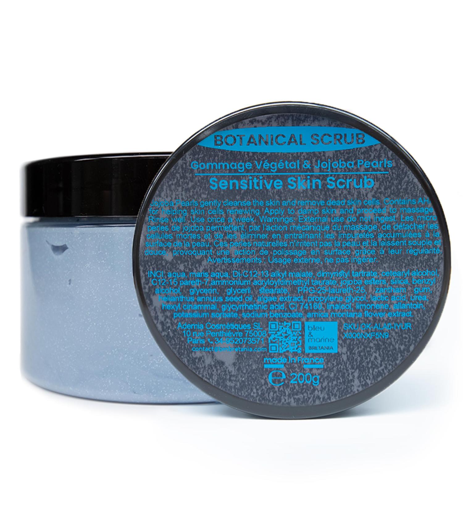 Facial peeling with jojoba beads and AHA 200 g made in France for sensitive skin - Buy Online on GoSupps.com