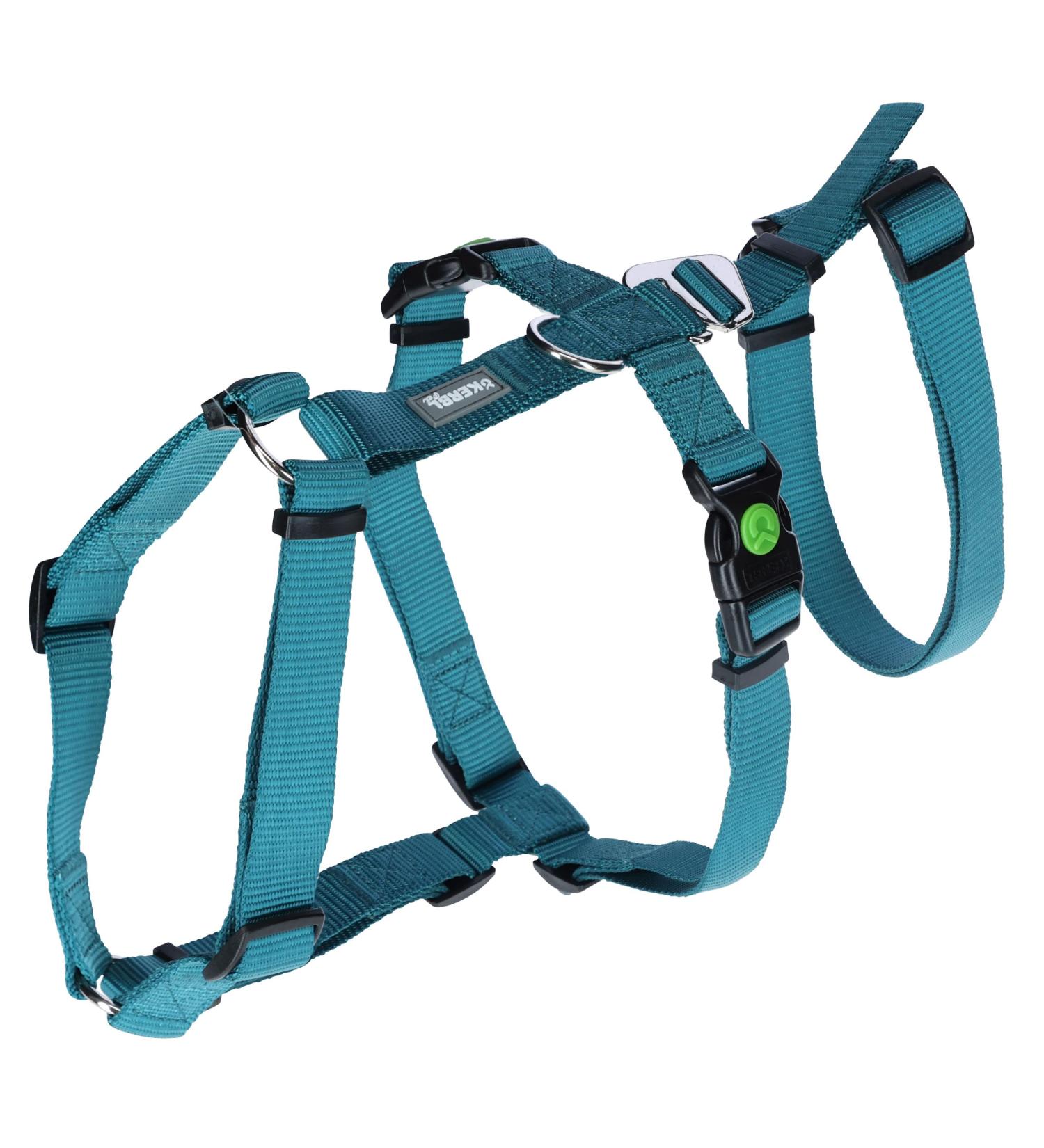 Kerbl 80045 Panic Harness Miami - Escape-Proof Design Petrol Color Adjustable 64-100cm | Shop Now for International Shipping - Buy Online on GoSupps.com
