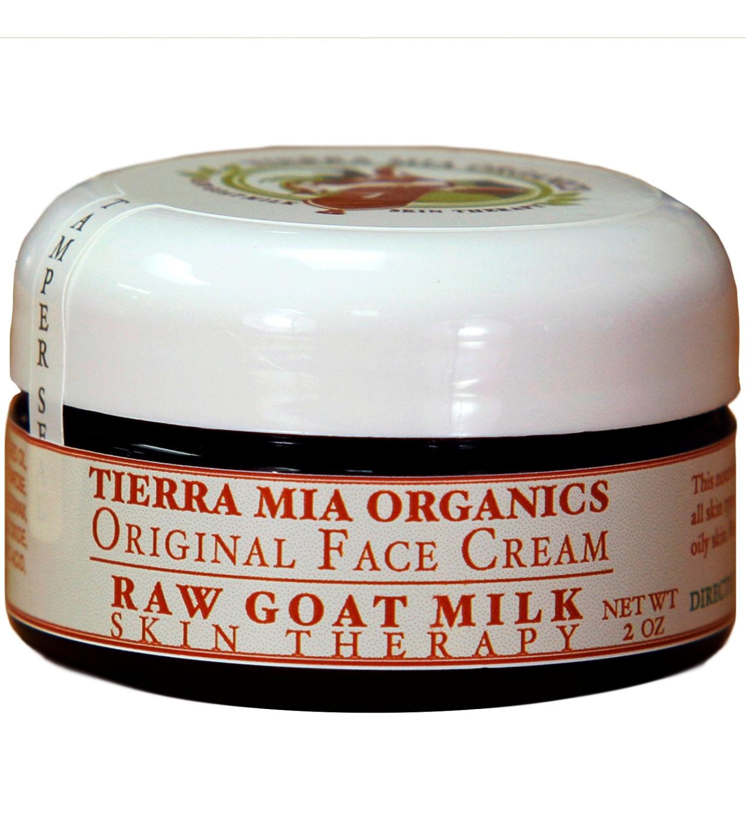 Tierra Mia Organics Raw Goat Milk Face Cream - Skin Therapy 2 oz - Natural Moisturizer for All Skin Types - Buy Online on GoSupps.com