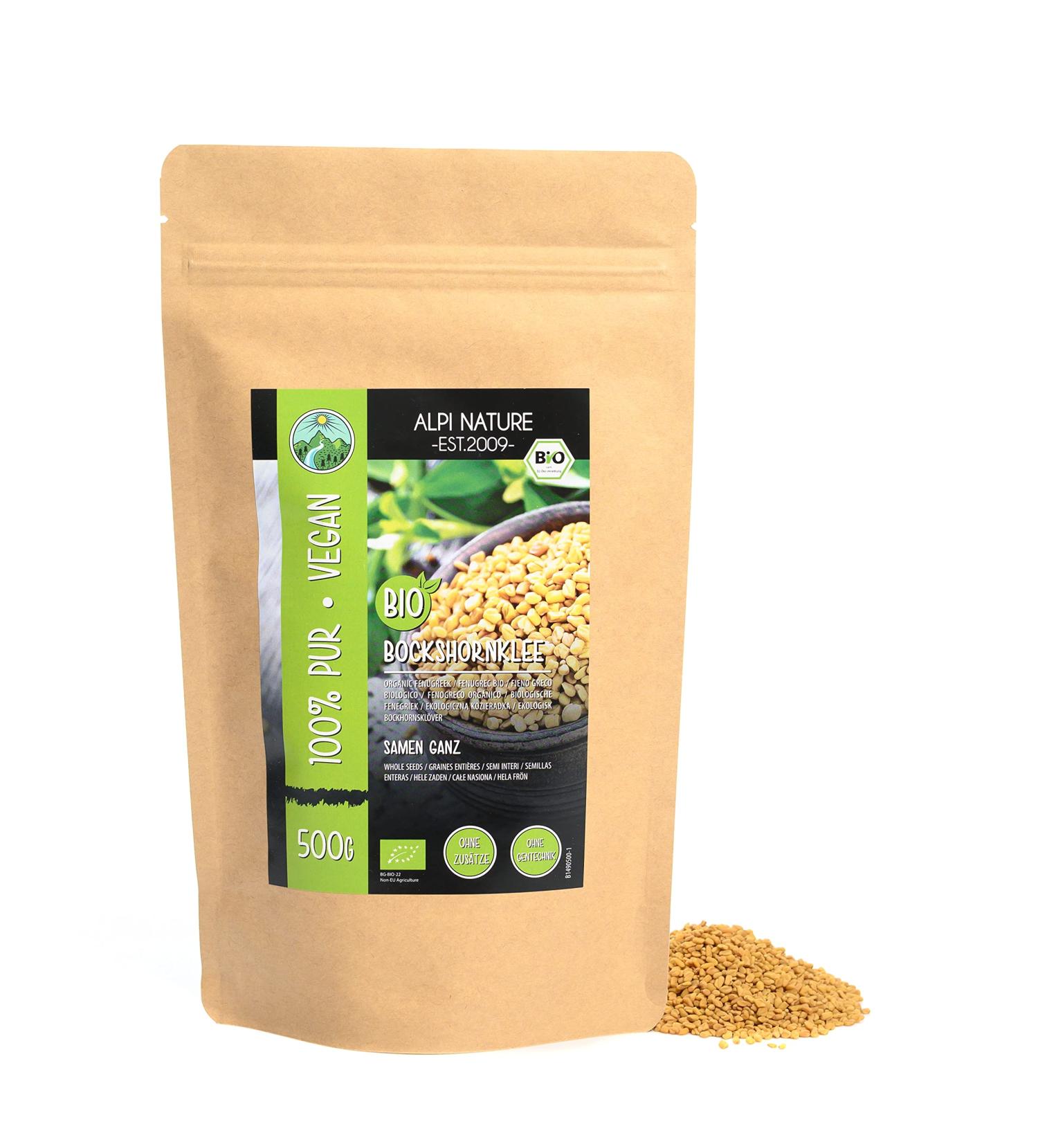 Certified Organic 500g Fenugreek Seeds - 100% Natural and Additive-Free - Buy Online on GoSupps.com