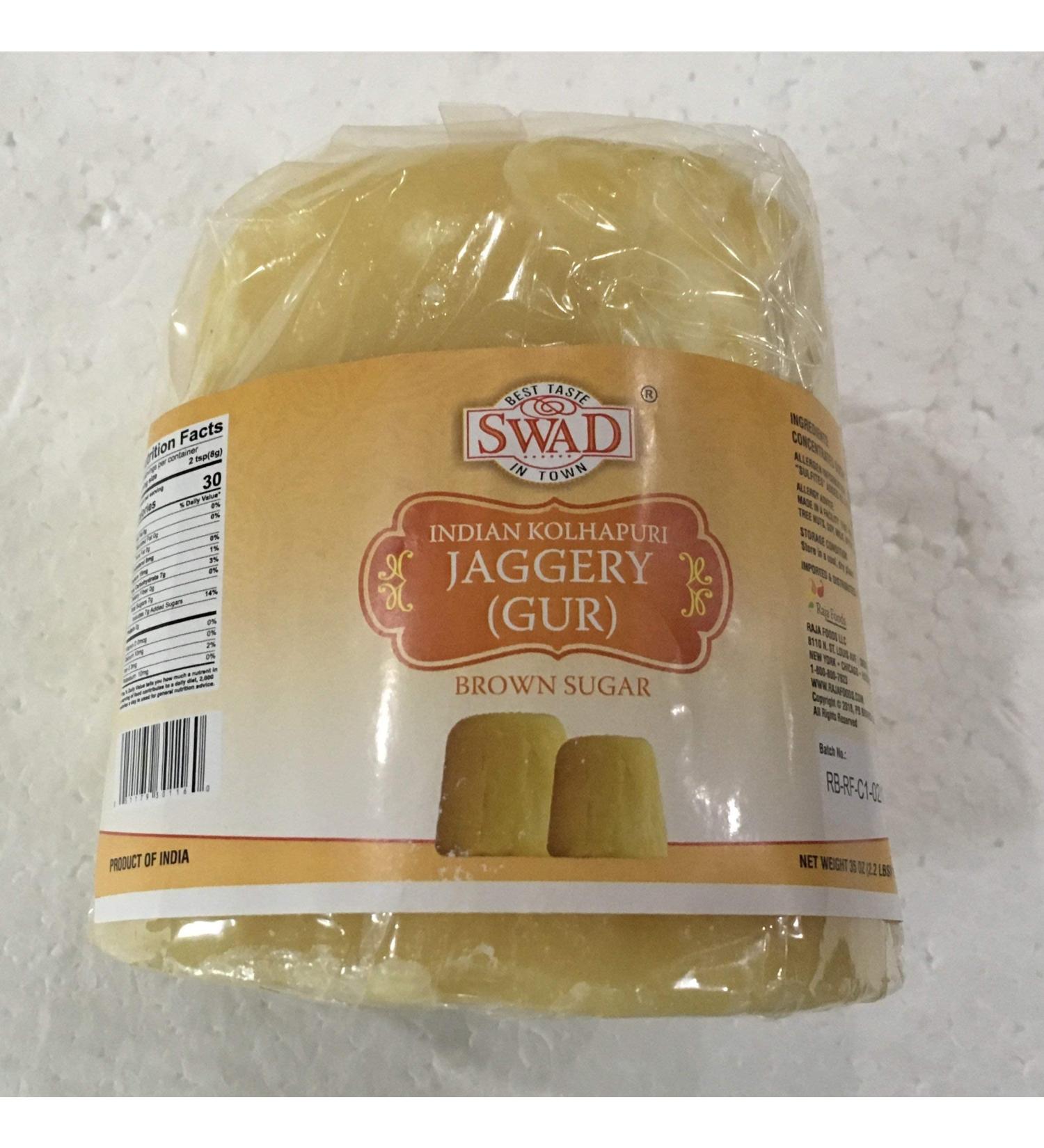 Swad Indian Kolhapuri Jaggery (Gur) - 35 Oz/2.2 lbs